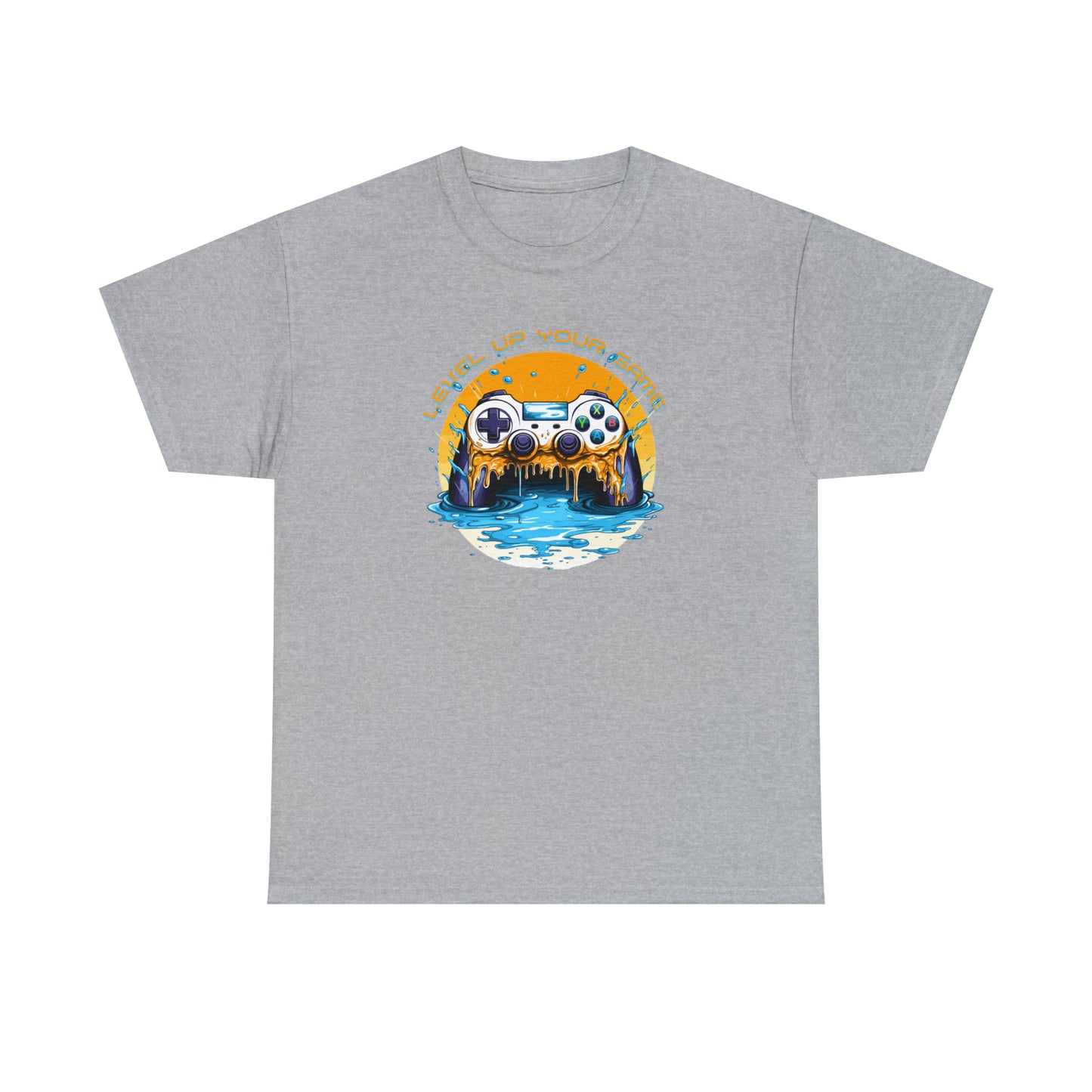 Level Up Your Game, Game Controller Unisex Heavy Cotton Tee