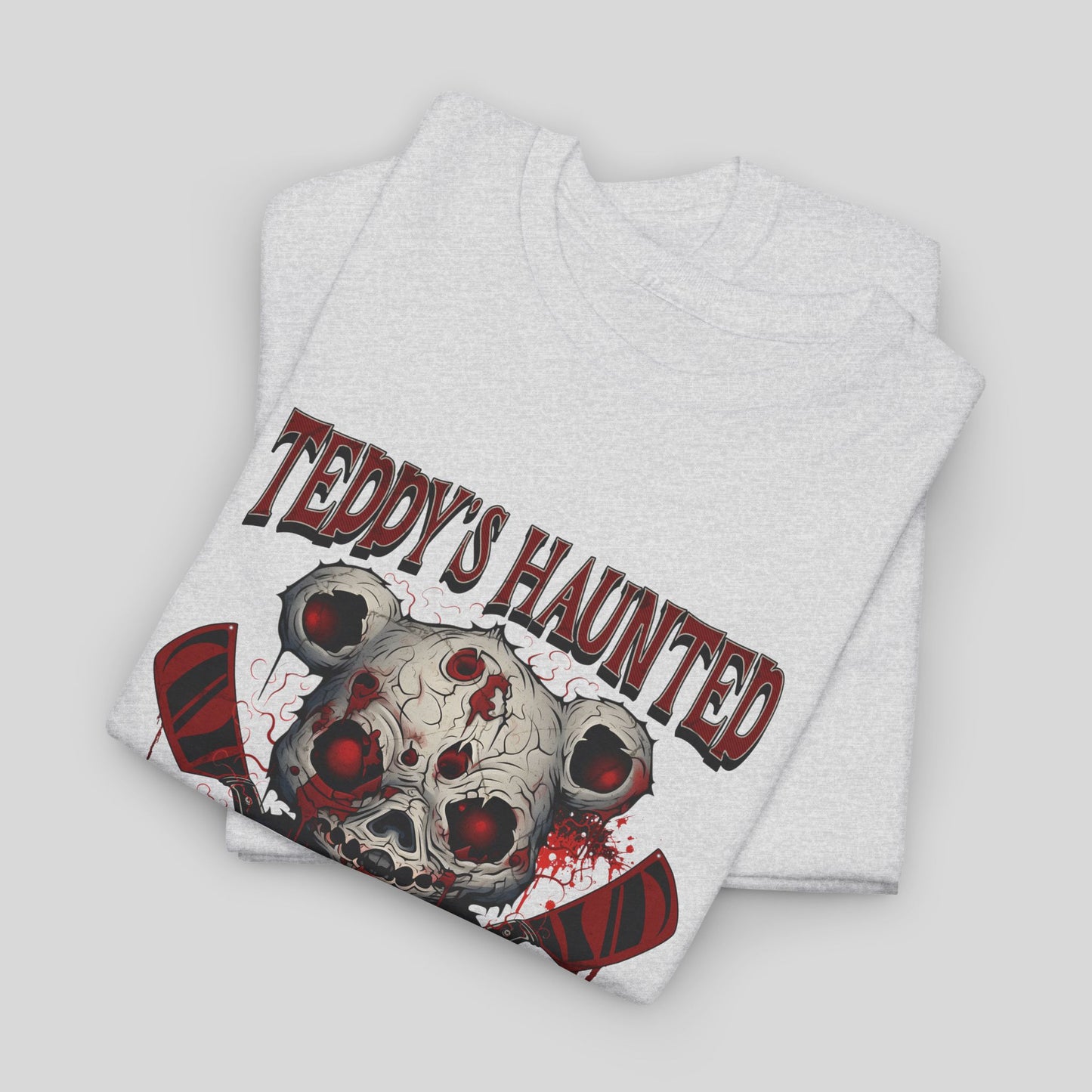 Teddy's Haunted Hide and Seek, Unisex Heavy Cotton Tee