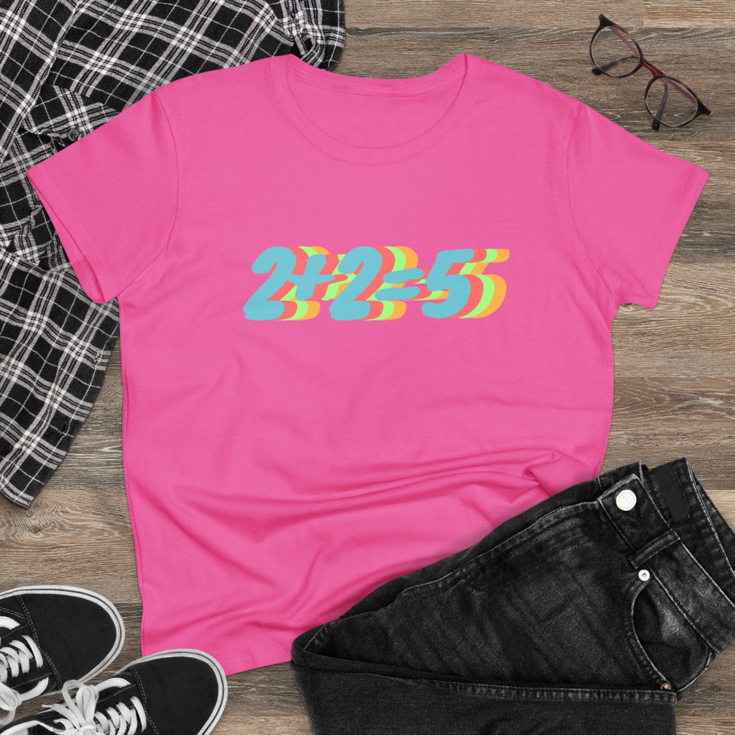 2+2=5, George Orwell 1984 inspired Women's Midweight Cotton Tee