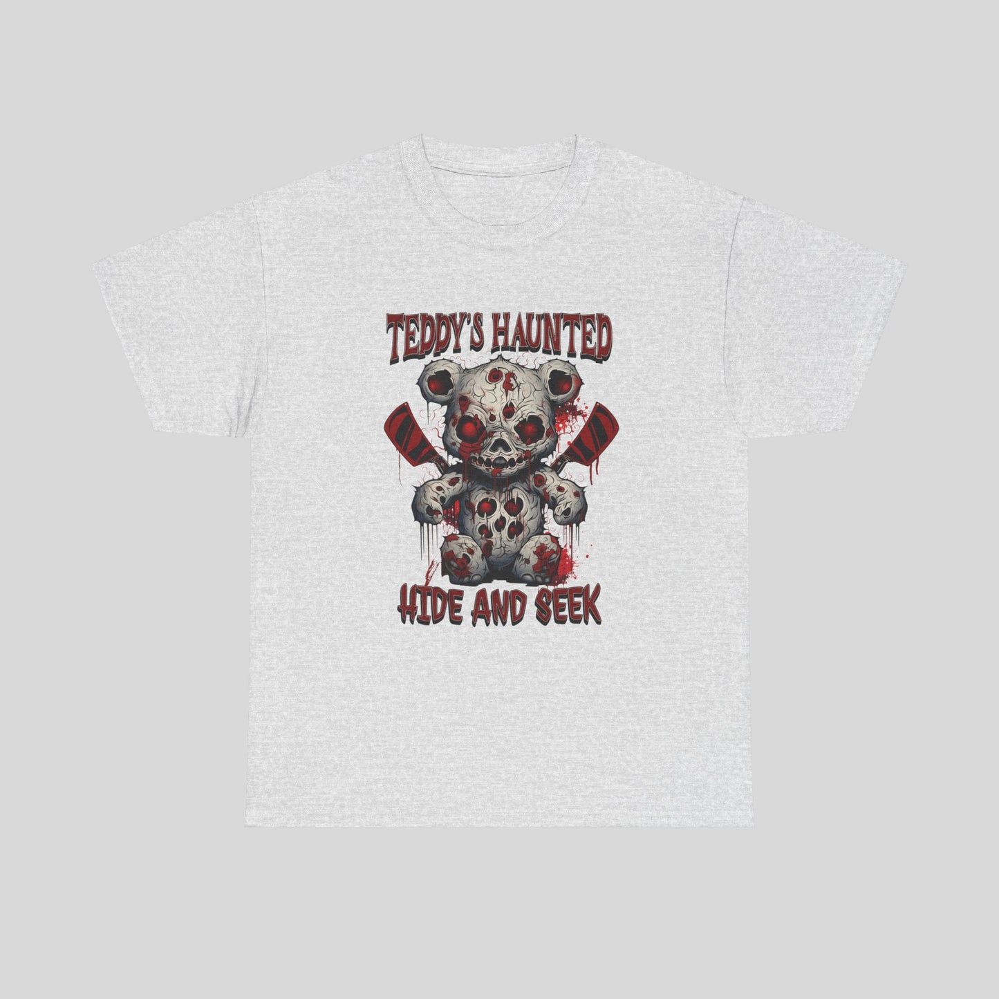 Teddy's Haunted Hide and Seek, Unisex Heavy Cotton Tee