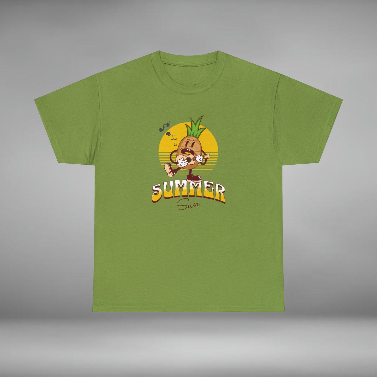 Summer Sun Pineapple, Unisex Heavy Cotton Tee