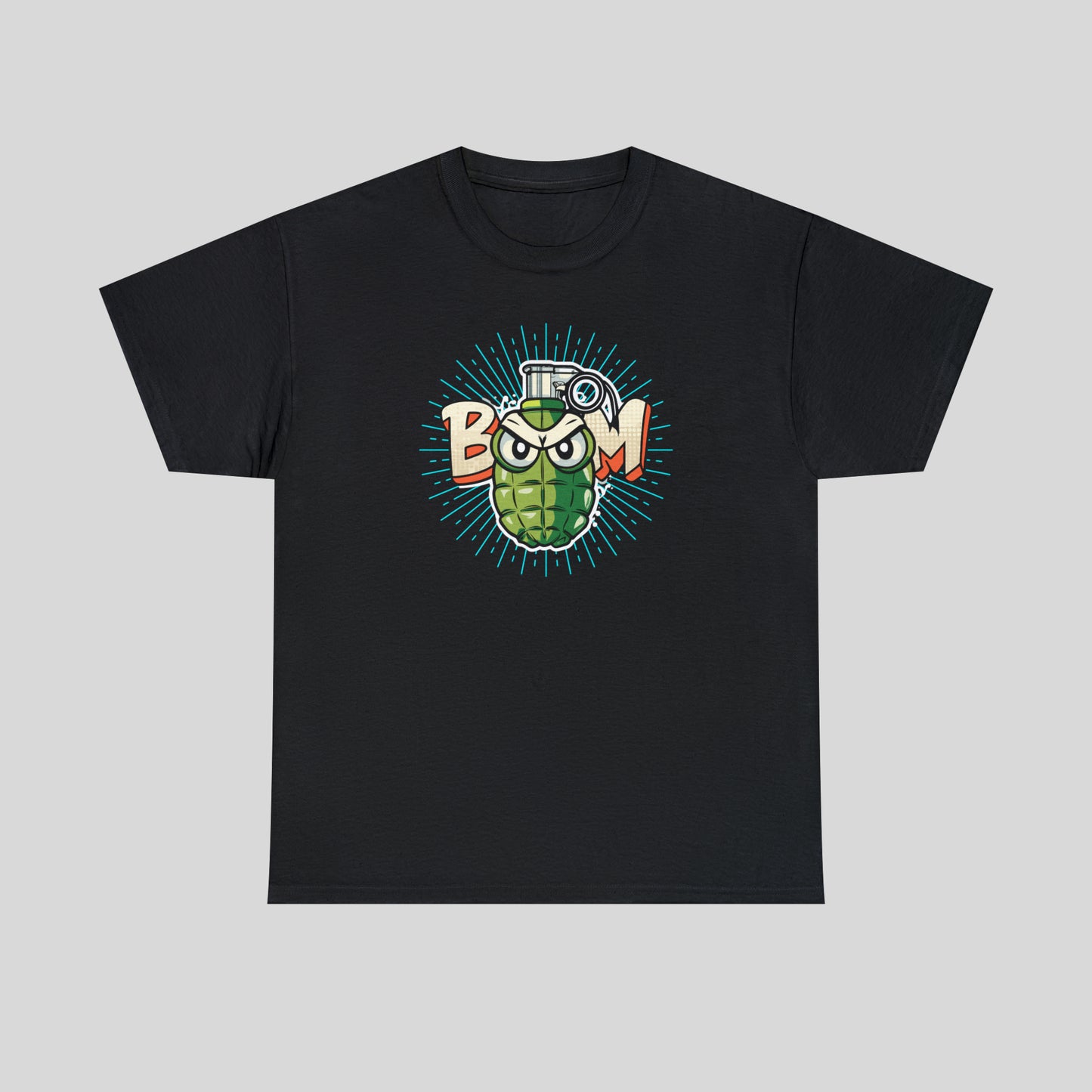 BOOM, Angry Grenade, Unisex Heavy Cotton Tee