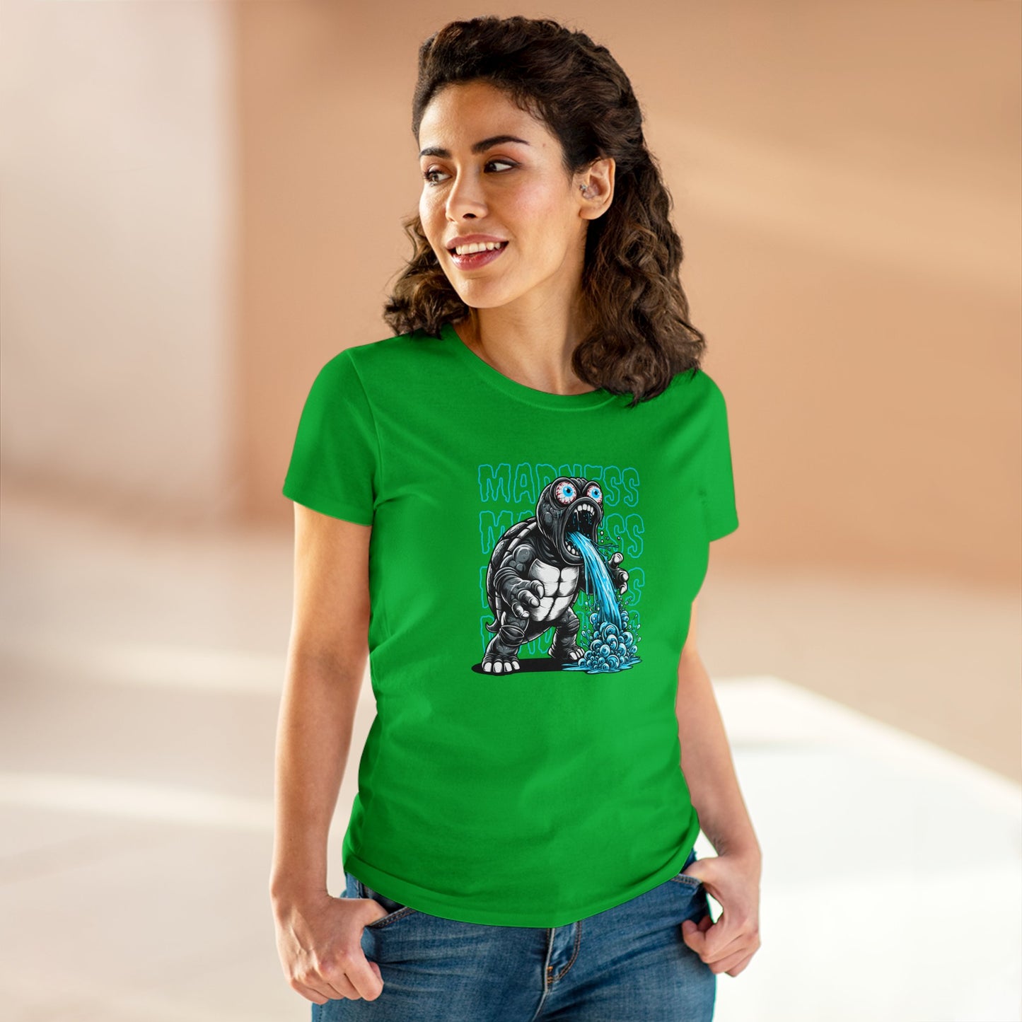 Turtle Madness, Women's Midweight Cotton Tee