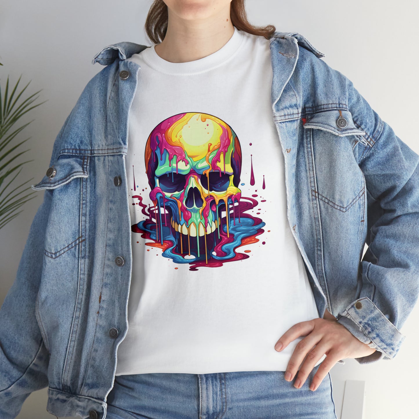 Painted Skull, Unisex Heavy Cotton Tee