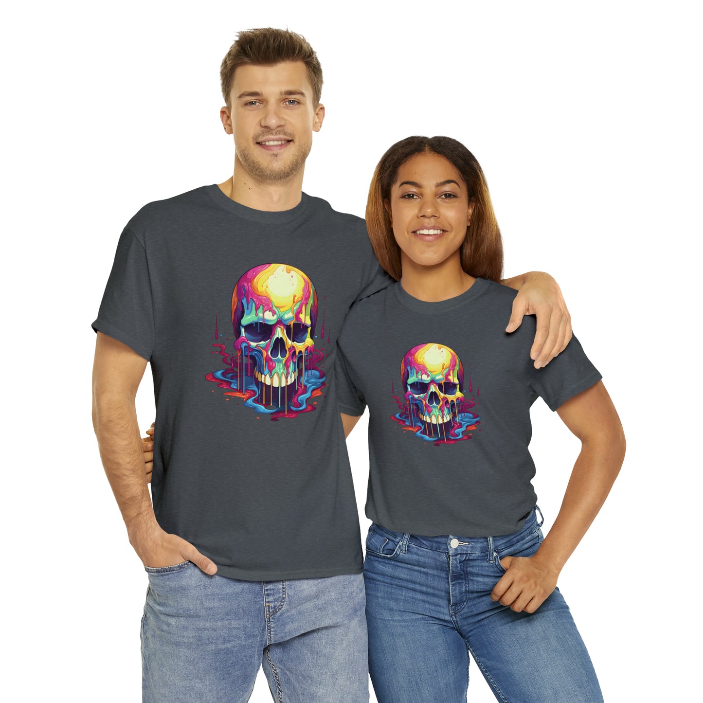 Painted Skull, Unisex Heavy Cotton Tee
