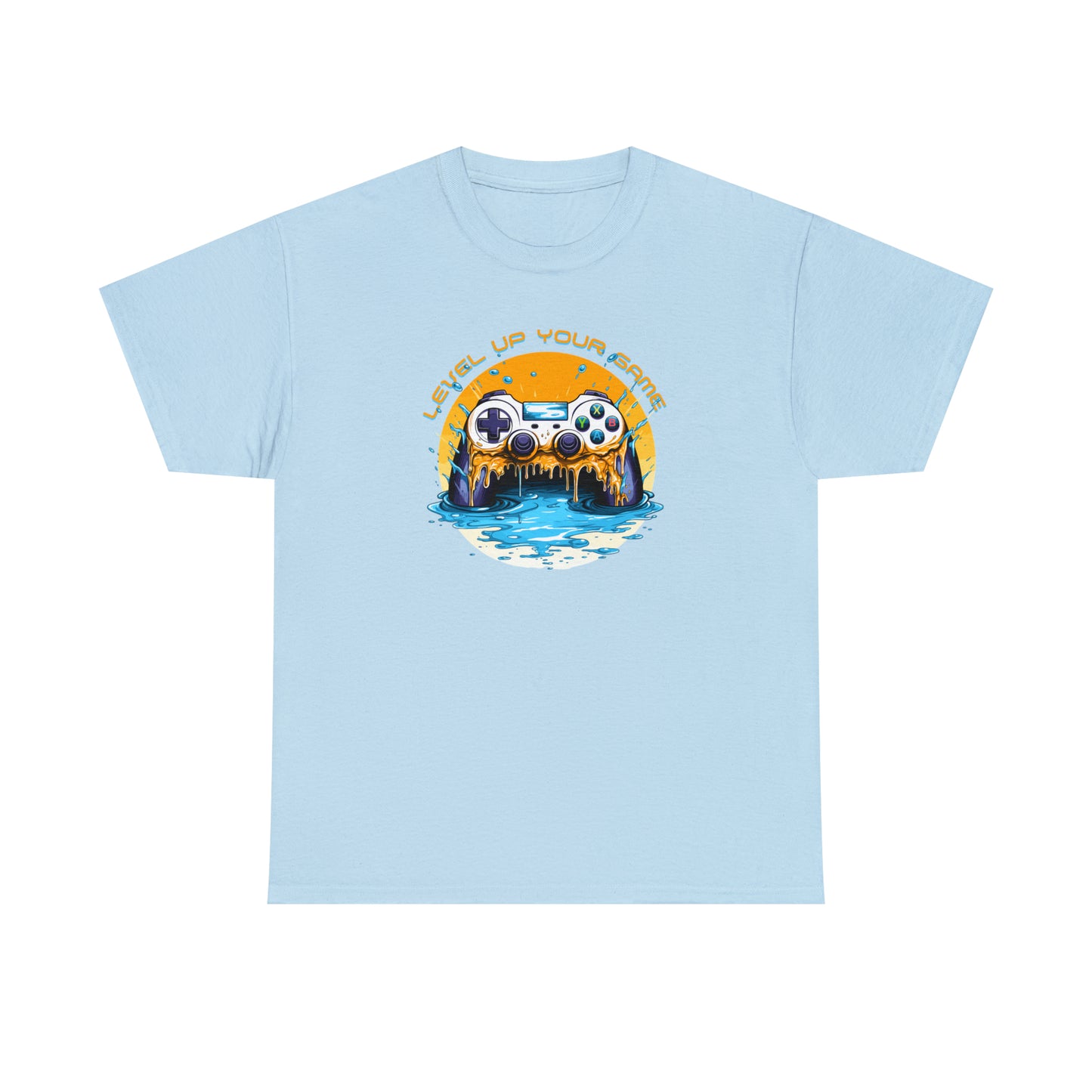 Level Up Your Game, Game Controller Unisex Heavy Cotton Tee