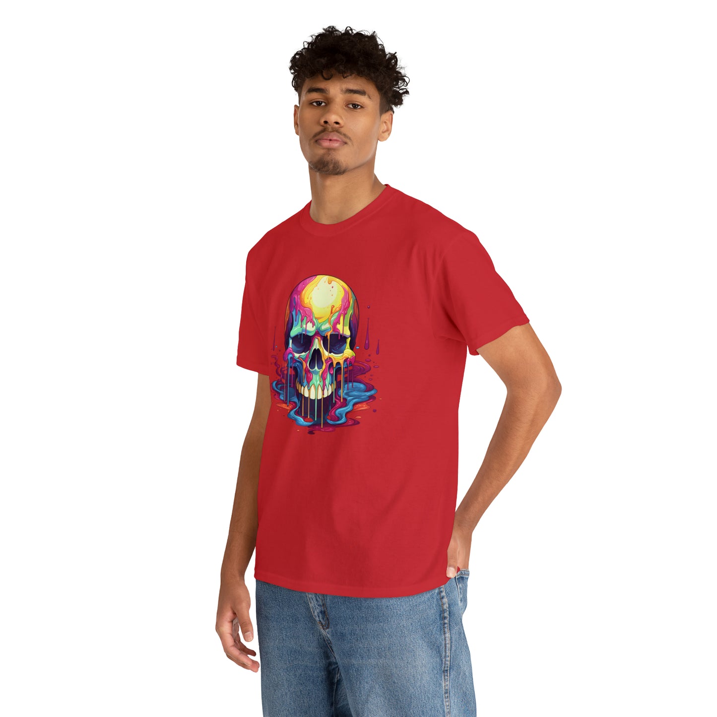 Painted Skull, Unisex Heavy Cotton Tee