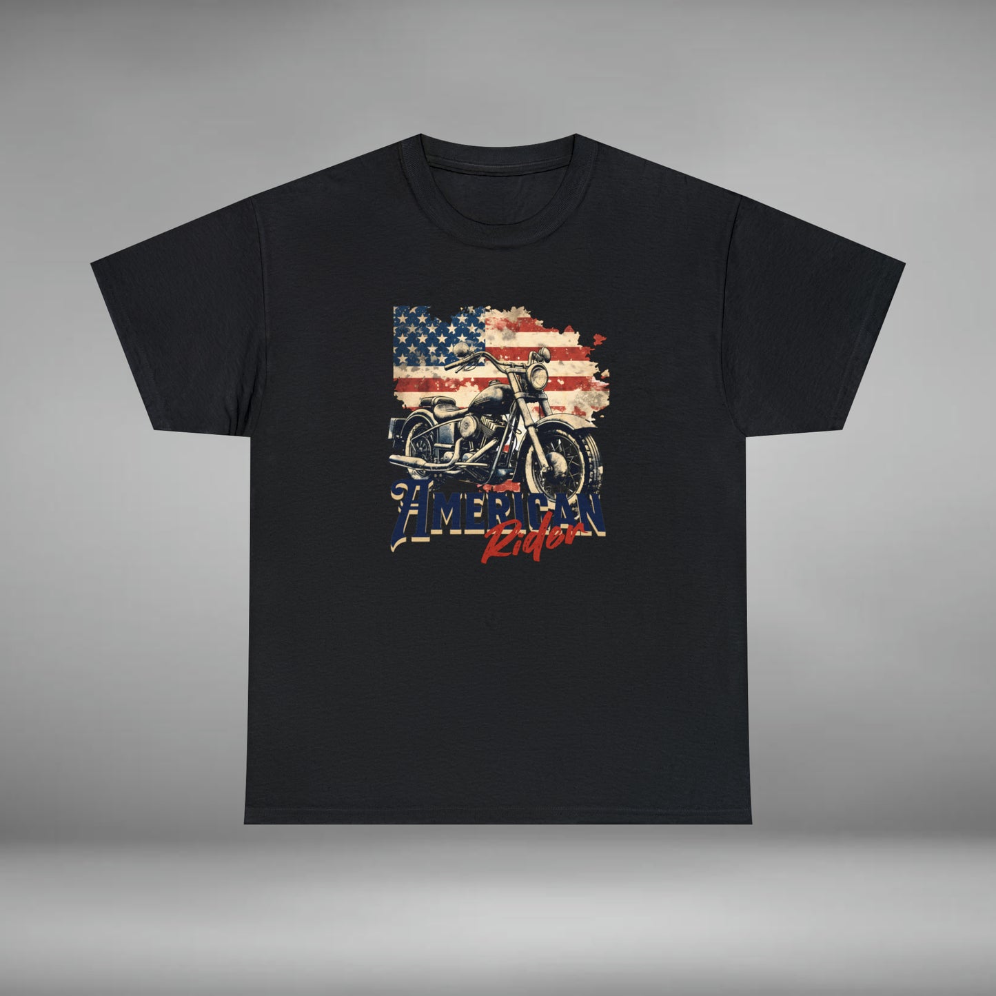 American Rider, Motorcycle Unisex Heavy Cotton Tee