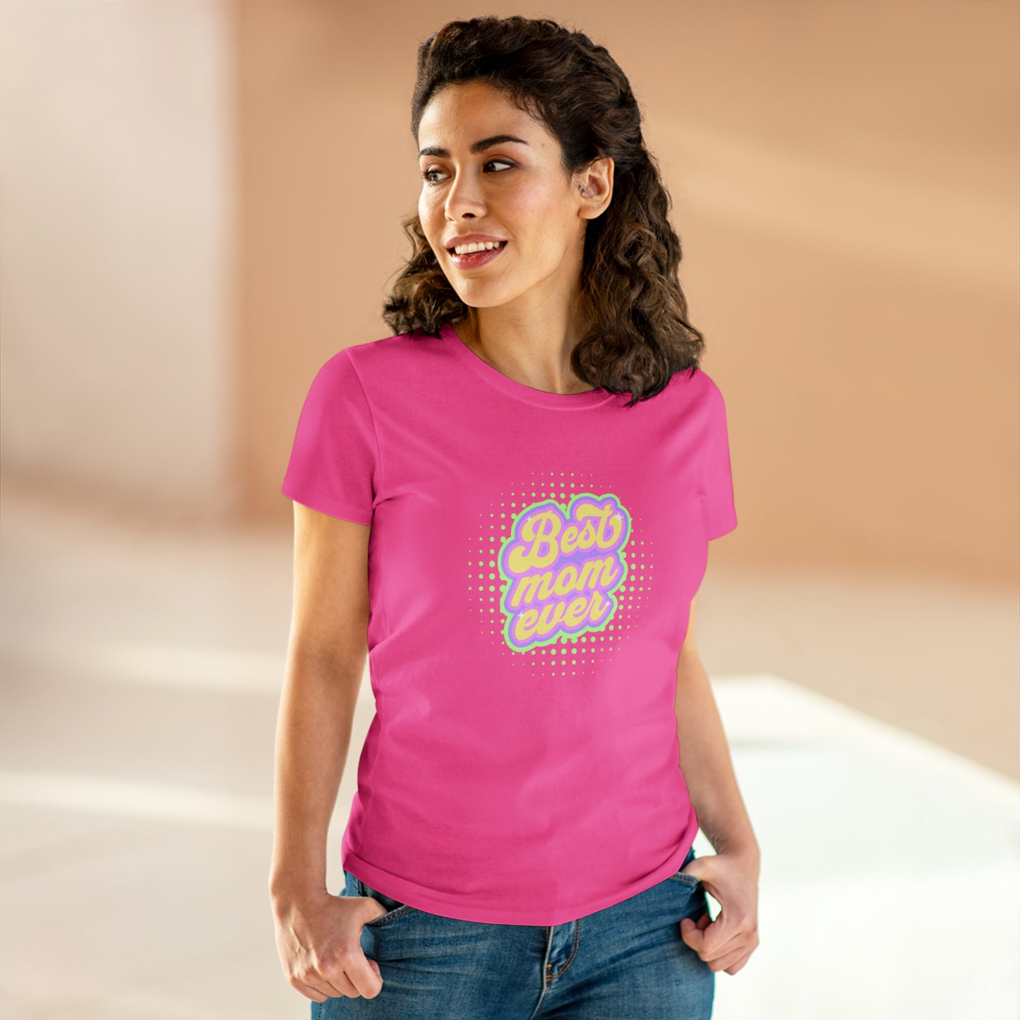 Best Mom Ever, Women's Midweight Cotton Tee