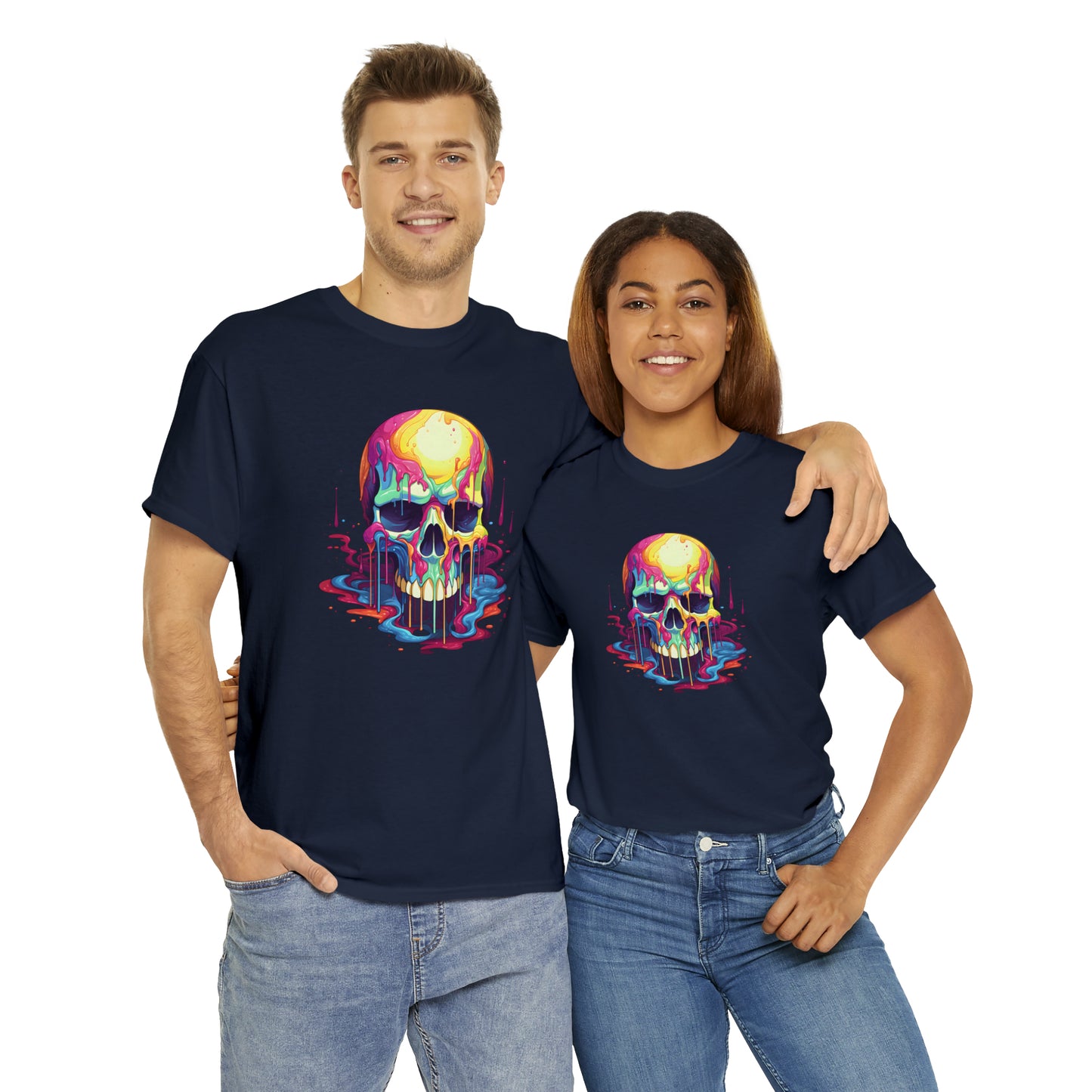 Painted Skull, Unisex Heavy Cotton Tee