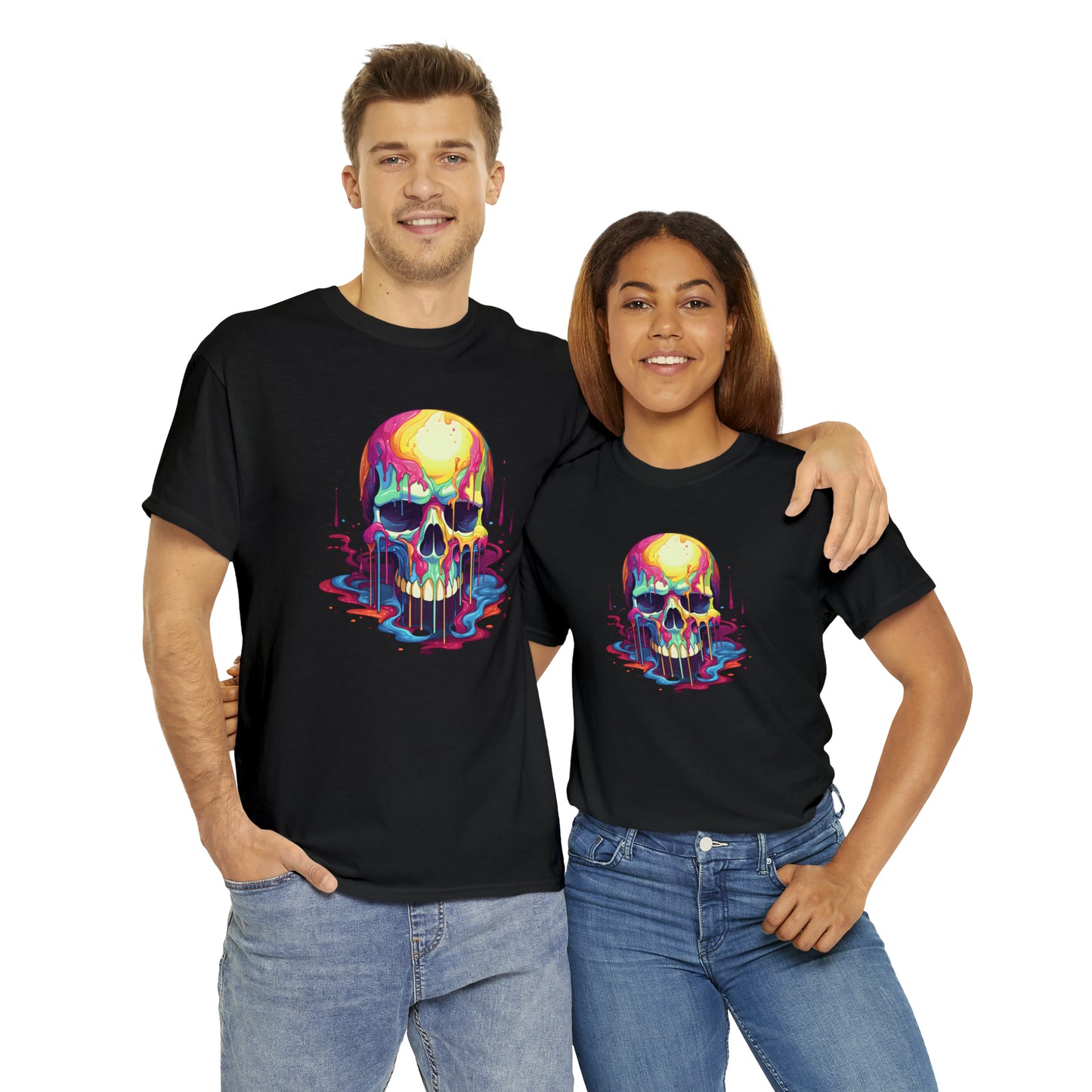 Painted Skull, Unisex Heavy Cotton Tee