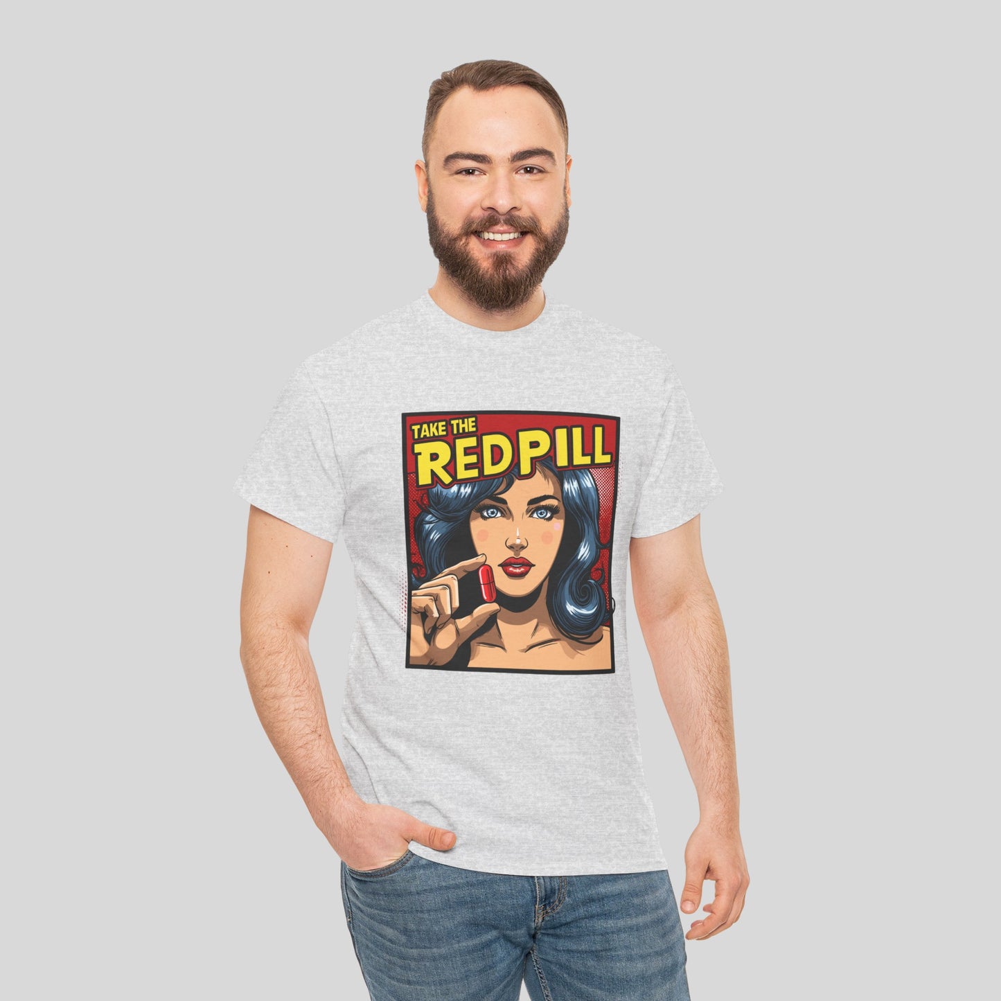 Take The Red Pill, Unisex Heavy Cotton Tee