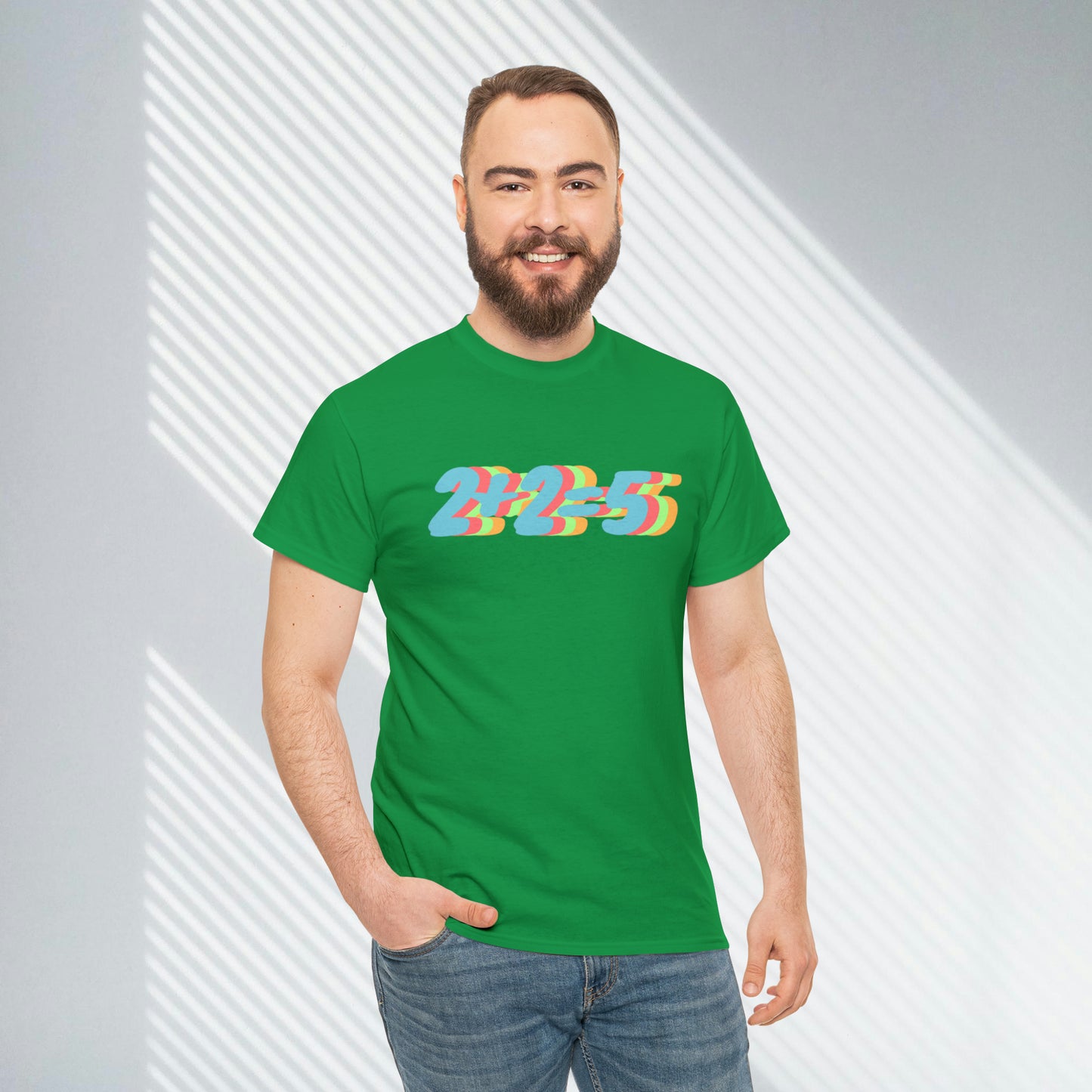 2+2=5, George Orwell 1984 inspired Unisex Heavy Cotton Tee