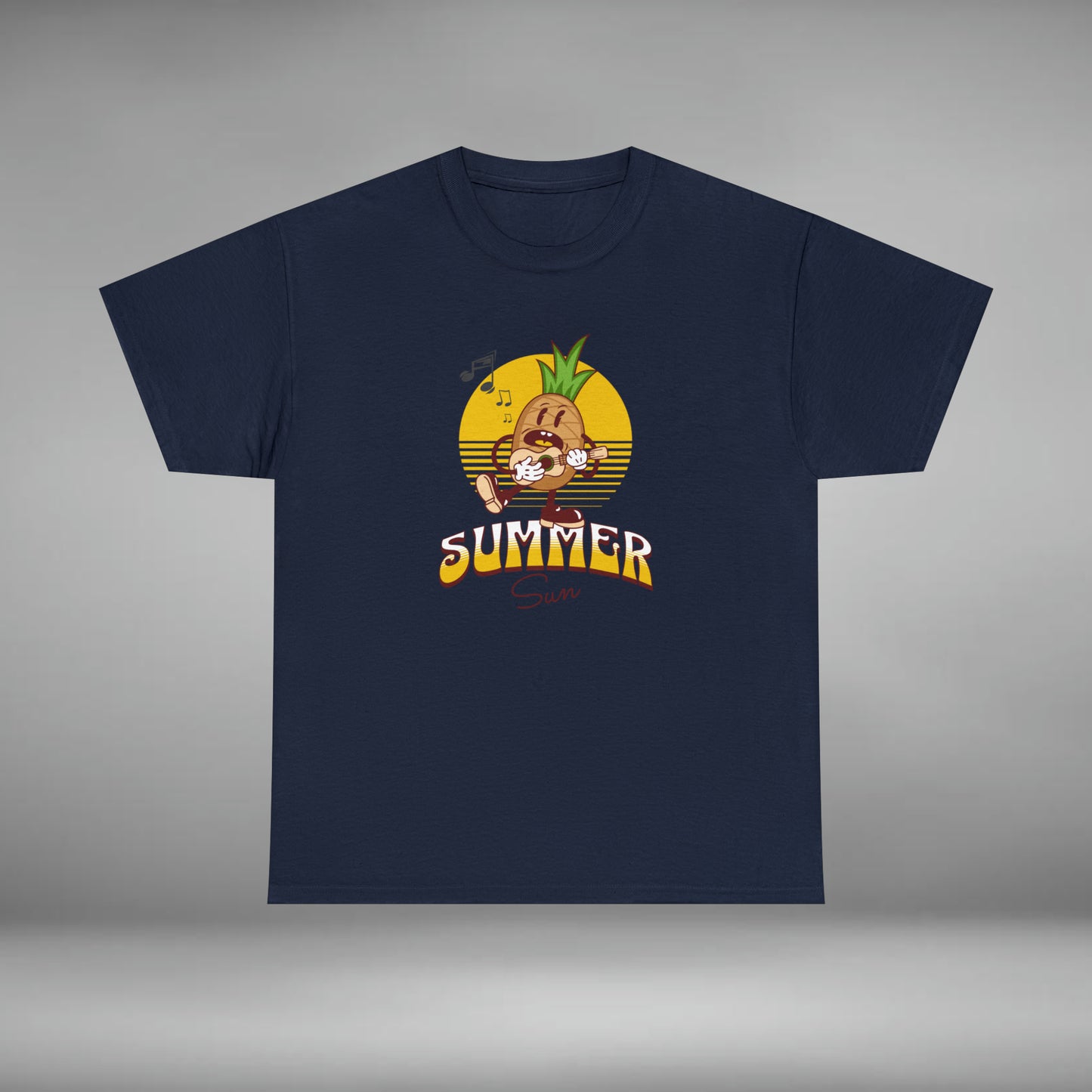 Summer Sun Pineapple, Unisex Heavy Cotton Tee