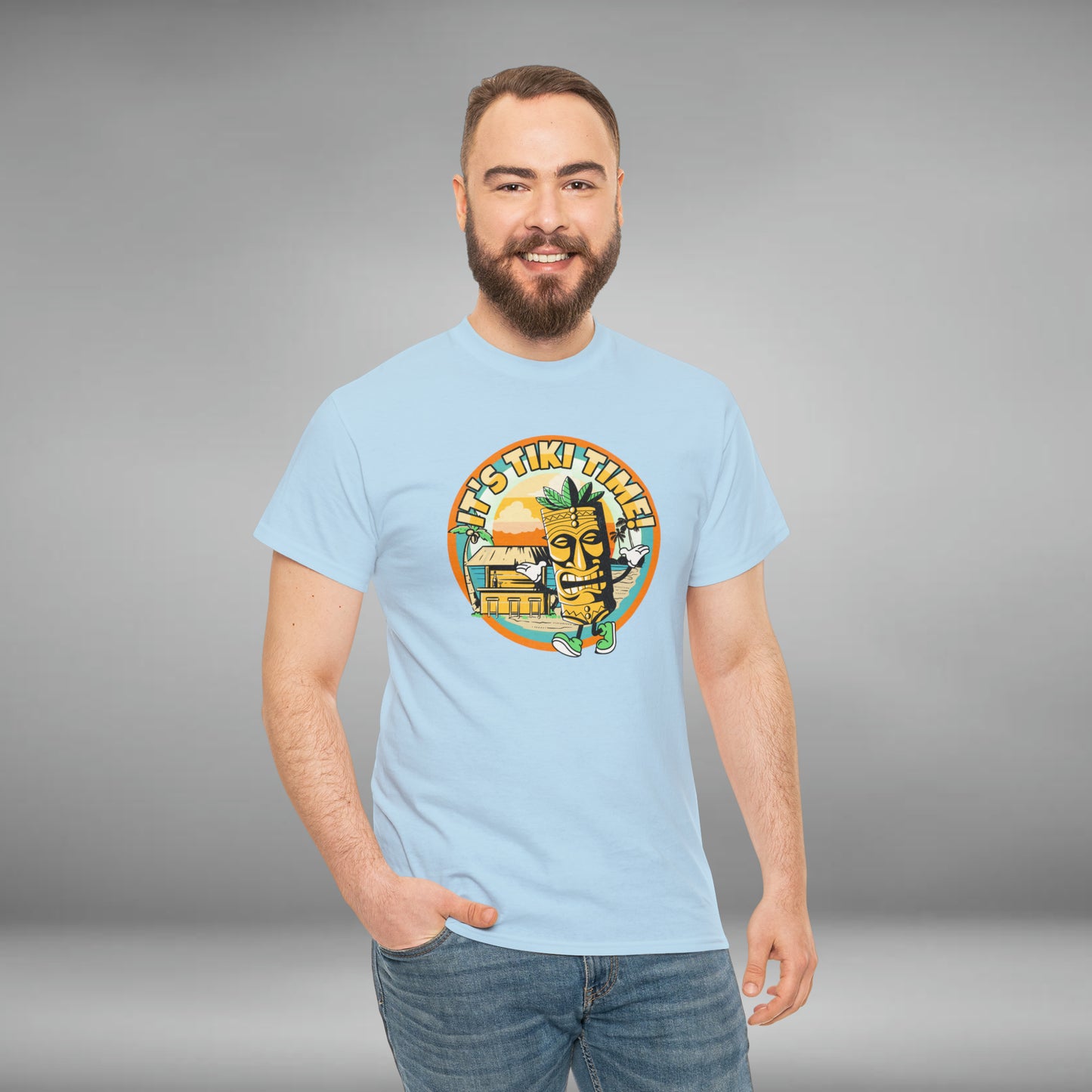 It's Tiki Time! Unisex Heavy Cotton Tee