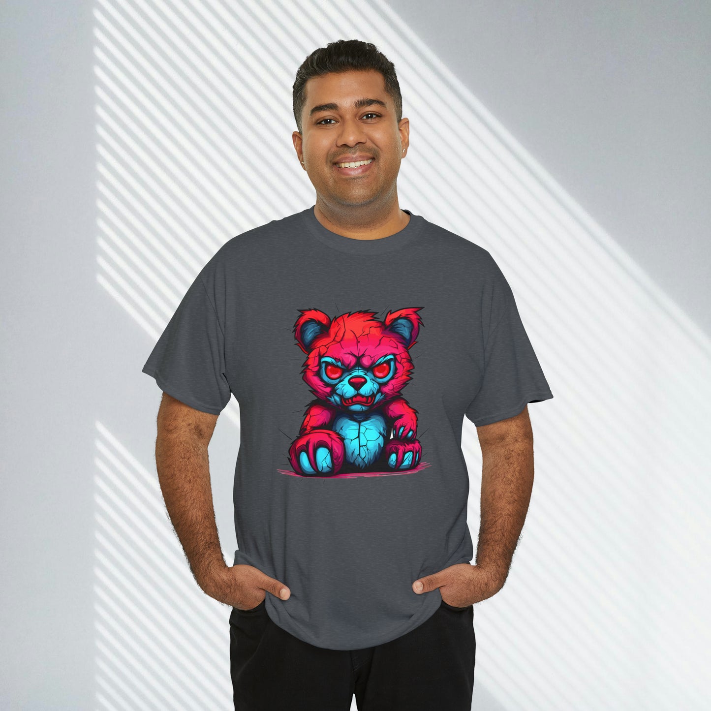 Demon Teddy Bear, Unisex Heavy Cotton Tee