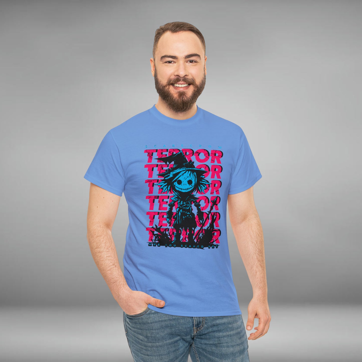 TERROR Scarecrow Unisex Heavy Cotton Graphic Tee
