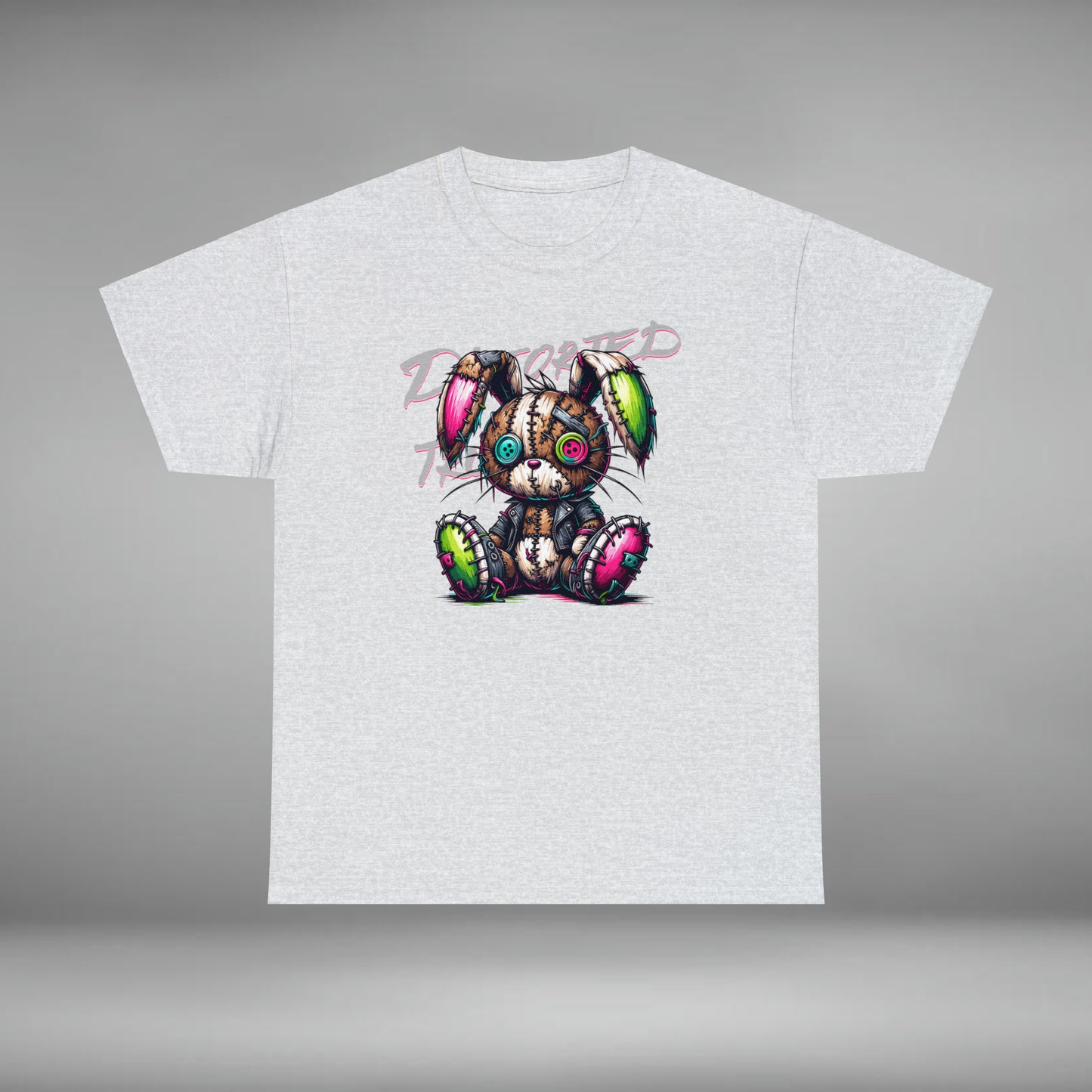 Distorted Truth, Ragdoll Bunny, Unisex Heavy Cotton Tee