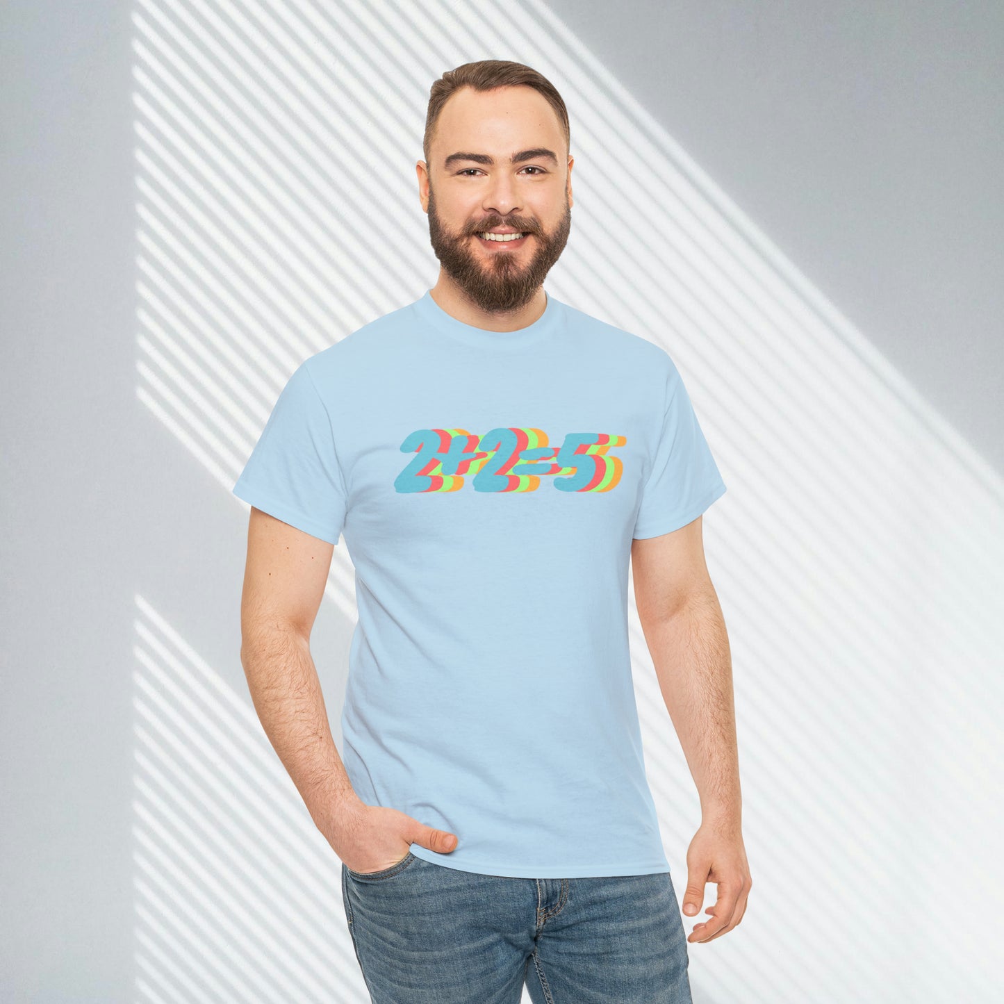 2+2=5, George Orwell 1984 inspired Unisex Heavy Cotton Tee