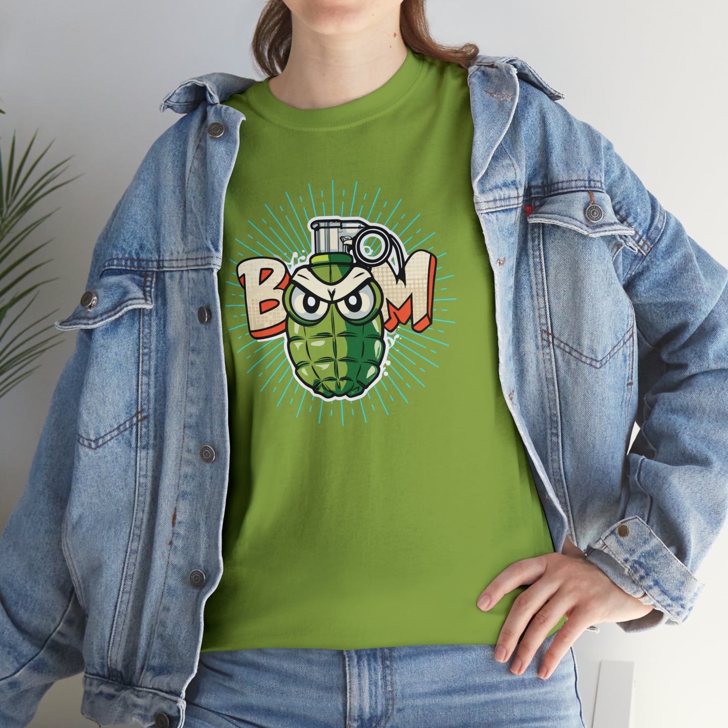 BOOM, Angry Grenade, Unisex Heavy Cotton Tee