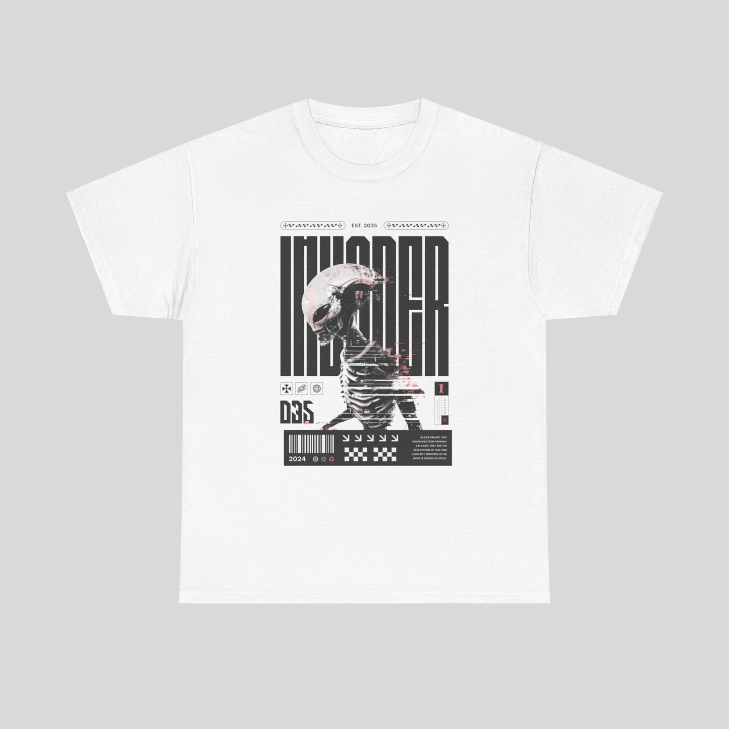 Alien Invader, Unisex Heavy Cotton Tee