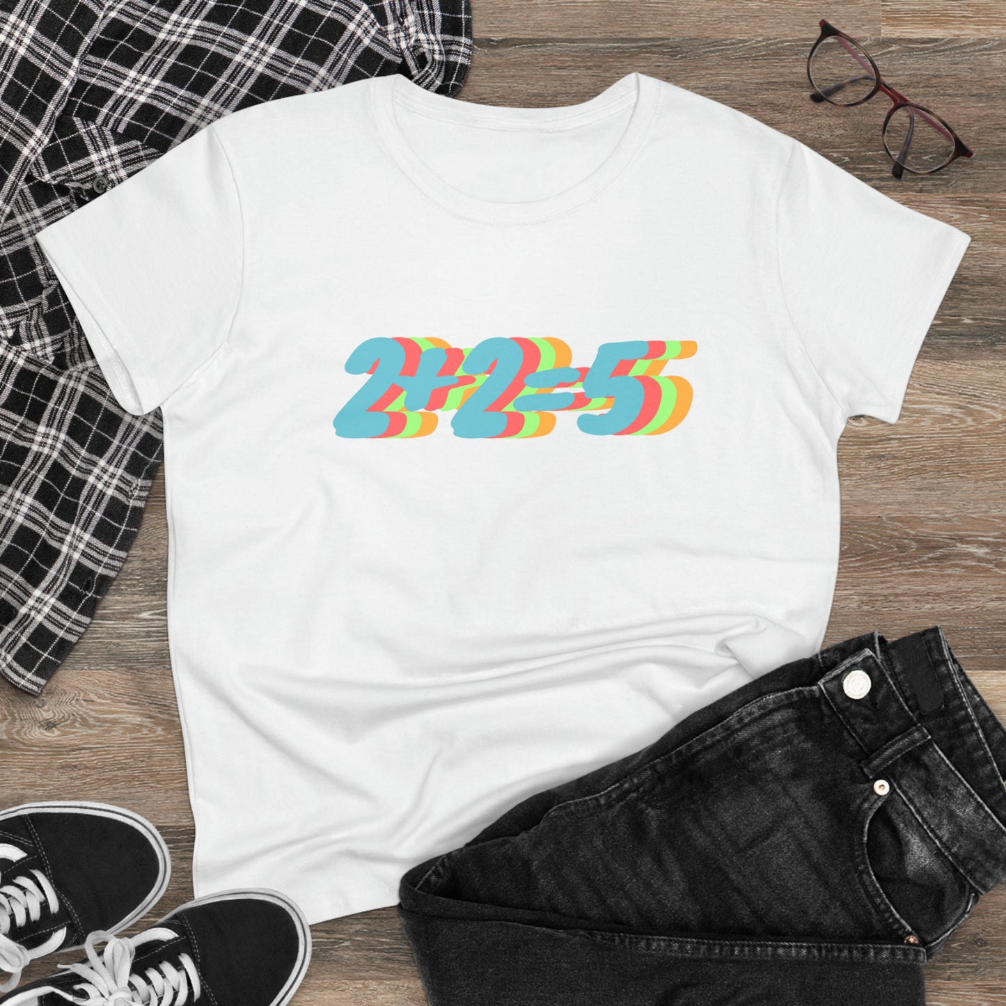 2+2=5, George Orwell 1984 inspired Women's Midweight Cotton Tee