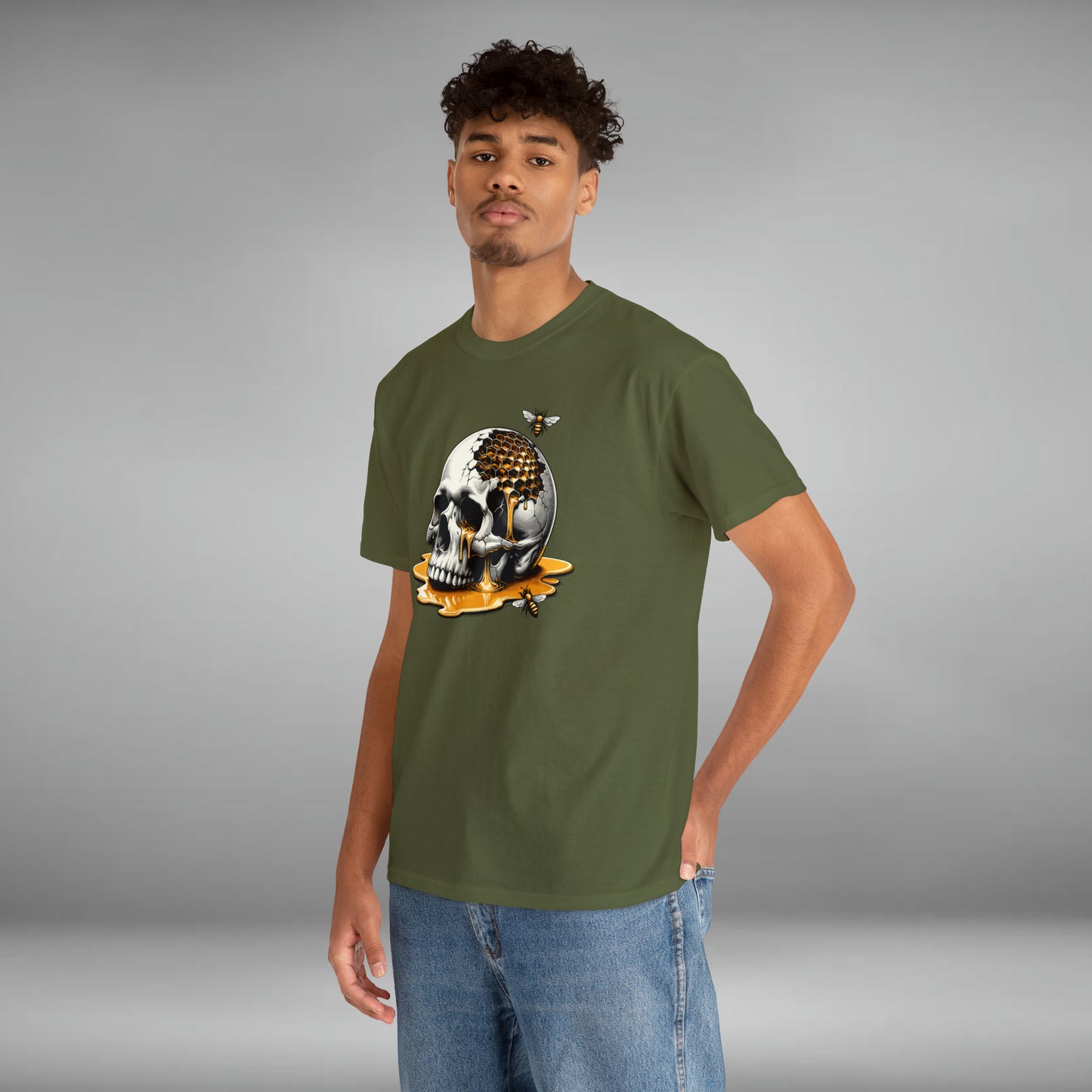 Honey Skull Unisex Heavy Cotton Tee