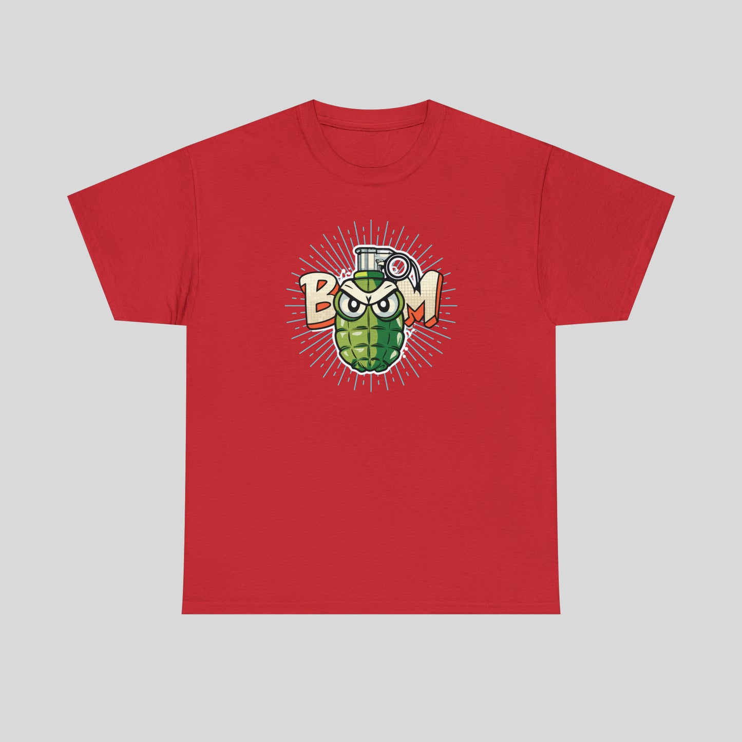 BOOM, Angry Grenade, Unisex Heavy Cotton Tee