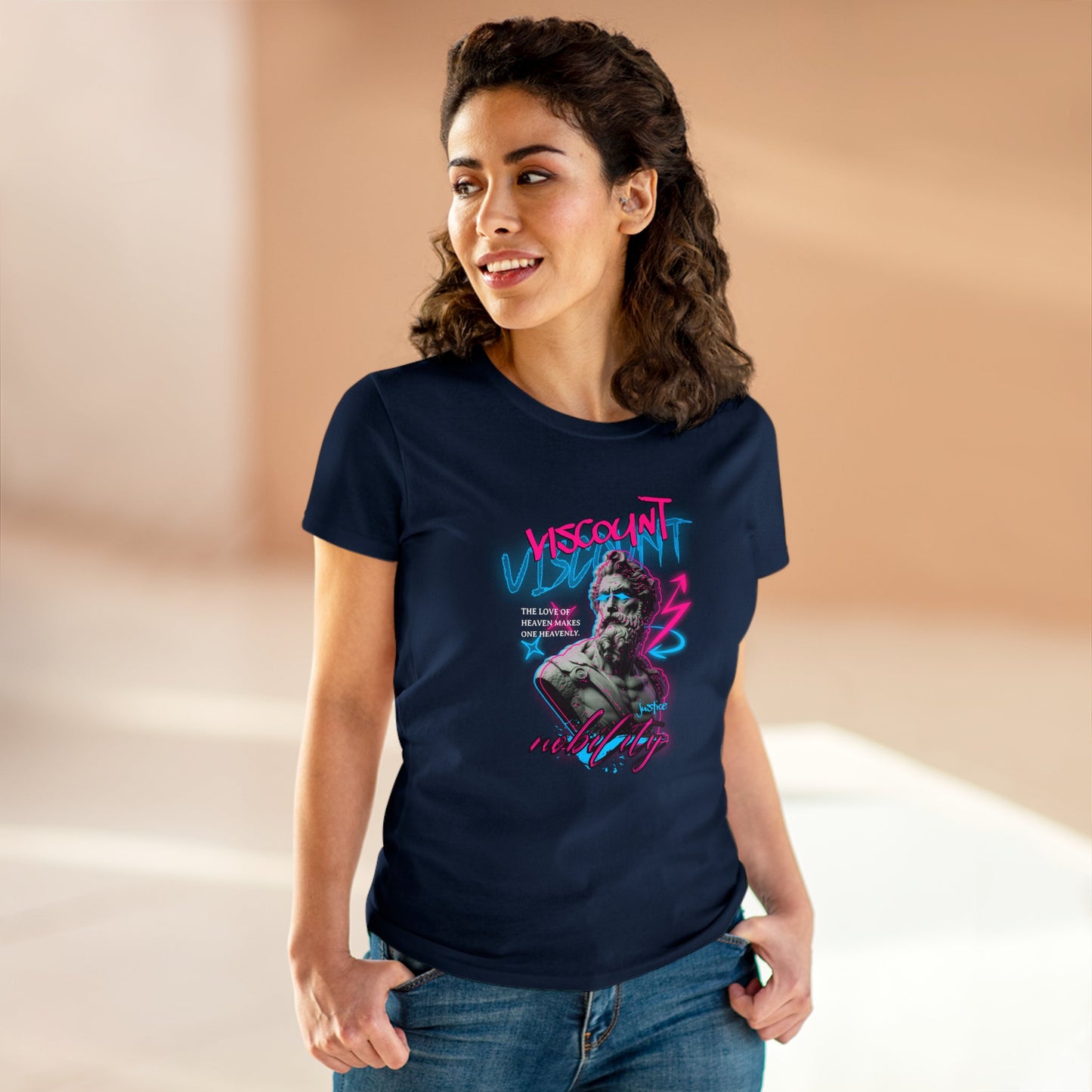 Viscount, Justice Nobility, Women's Midweight Cotton Tee