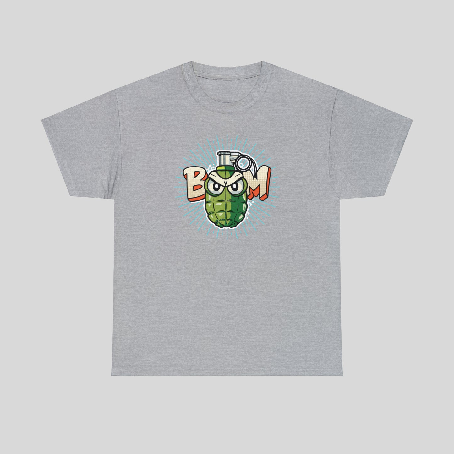 BOOM, Angry Grenade, Unisex Heavy Cotton Tee