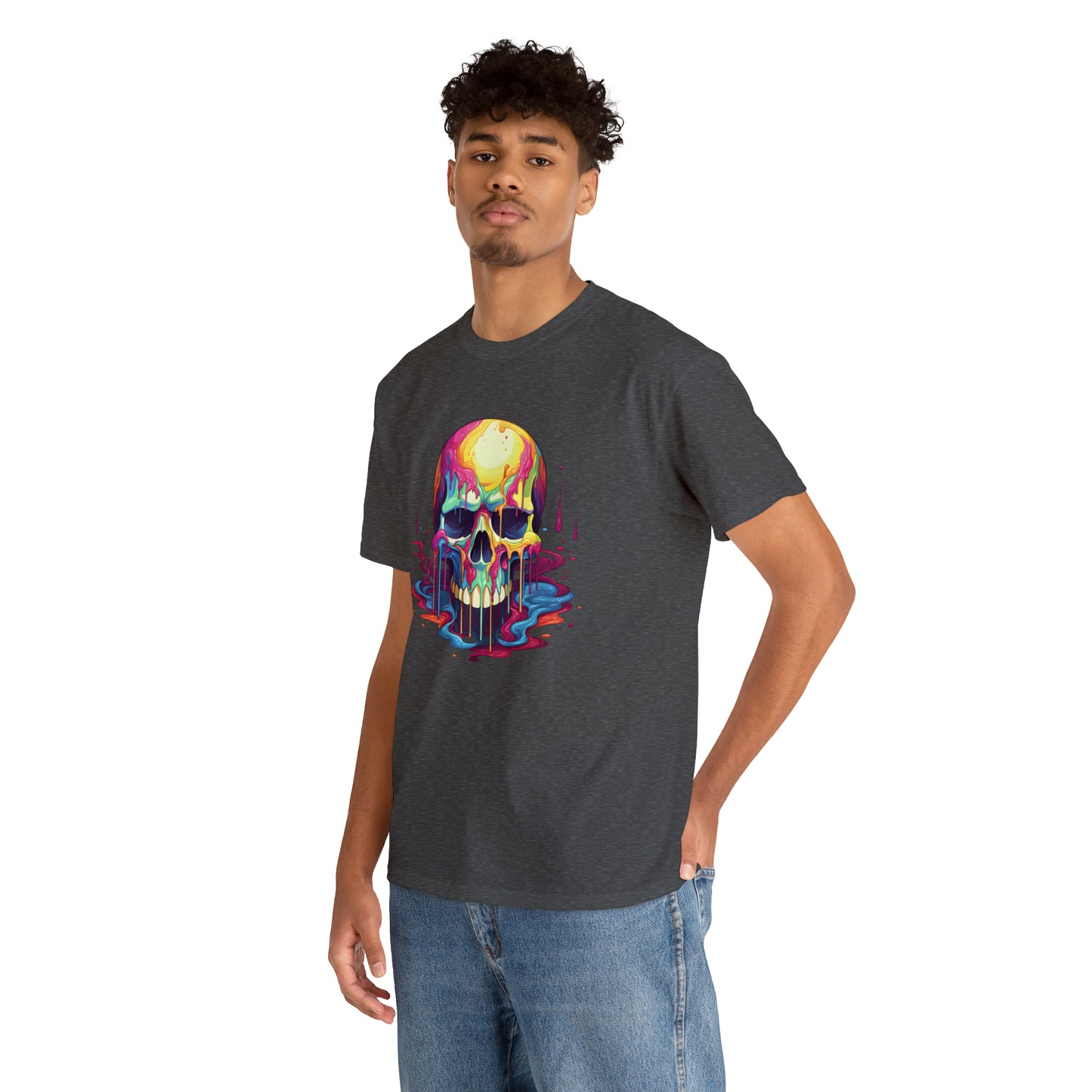 Painted Skull, Unisex Heavy Cotton Tee