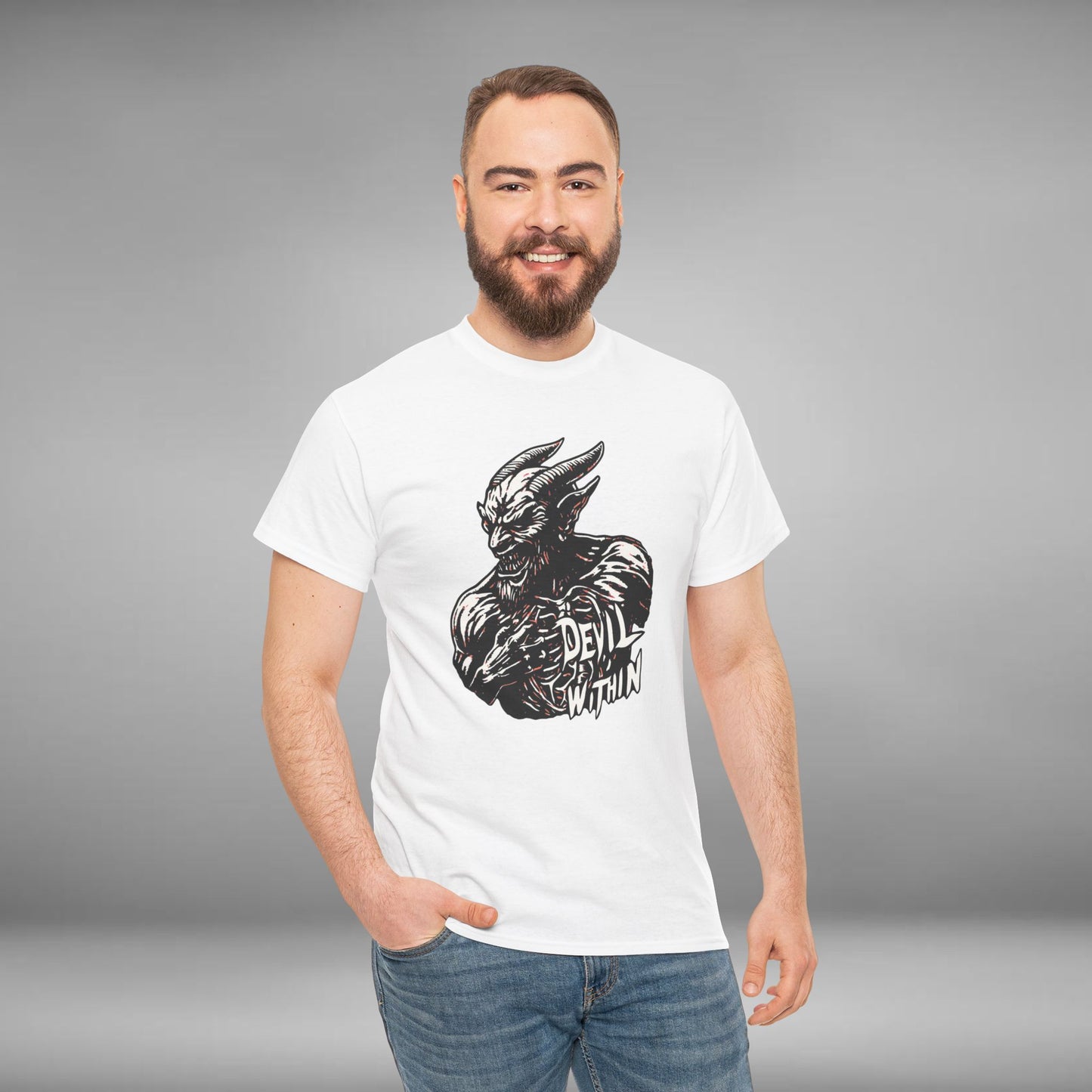 Devil Within, Unisex Heavy Cotton Tee