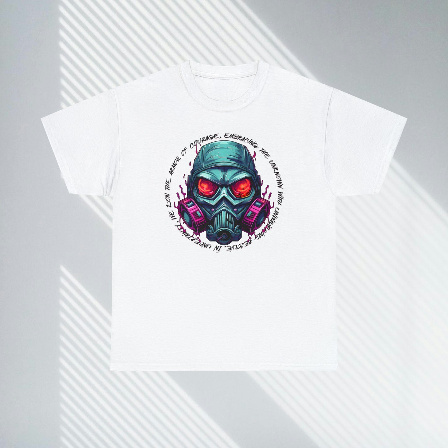 Gas Mask, Unisex Heavy Cotton Tee