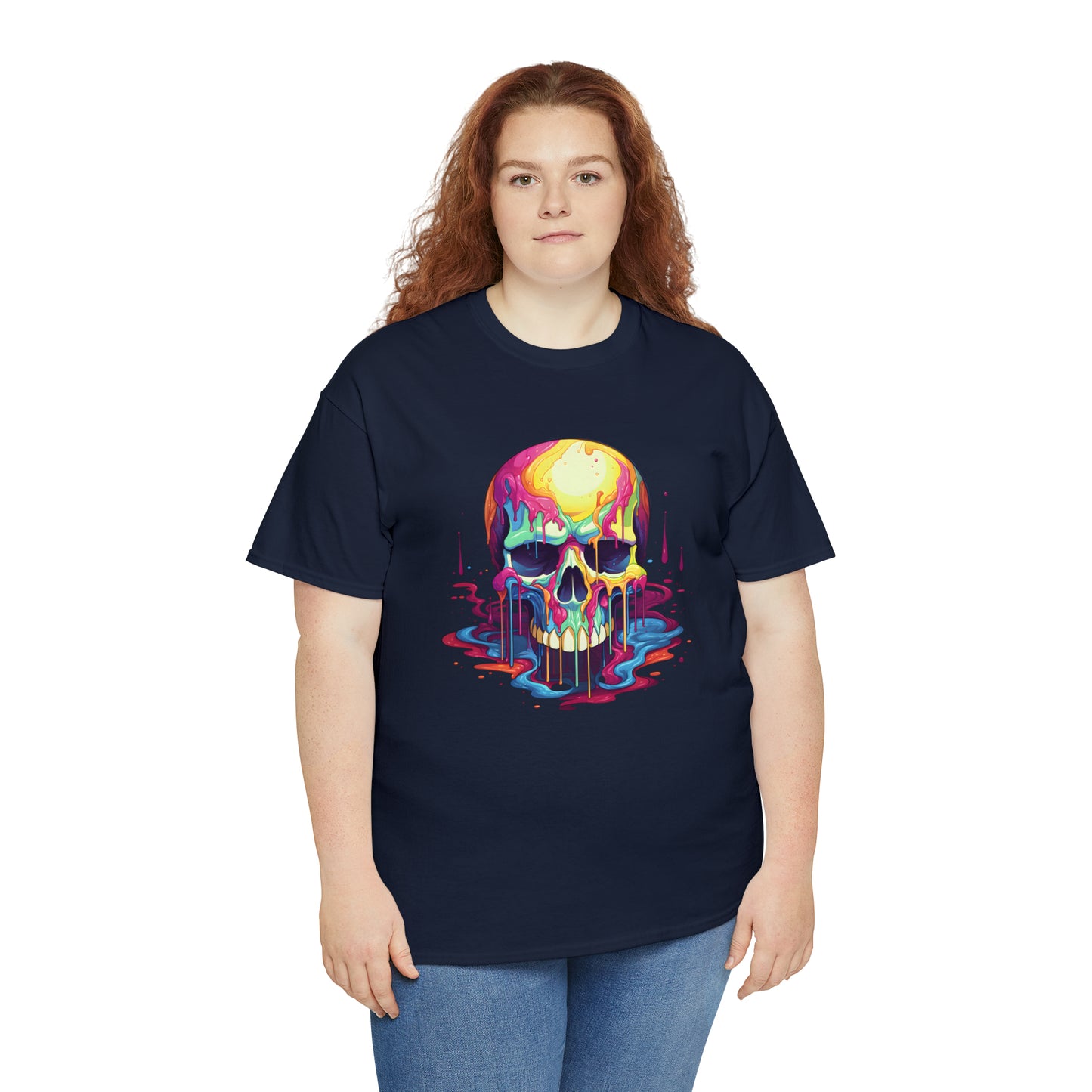 Painted Skull, Unisex Heavy Cotton Tee