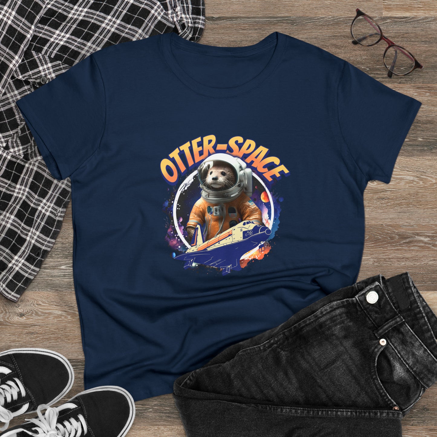 OTTER-SPACE, Women's Midweight Cotton Tee