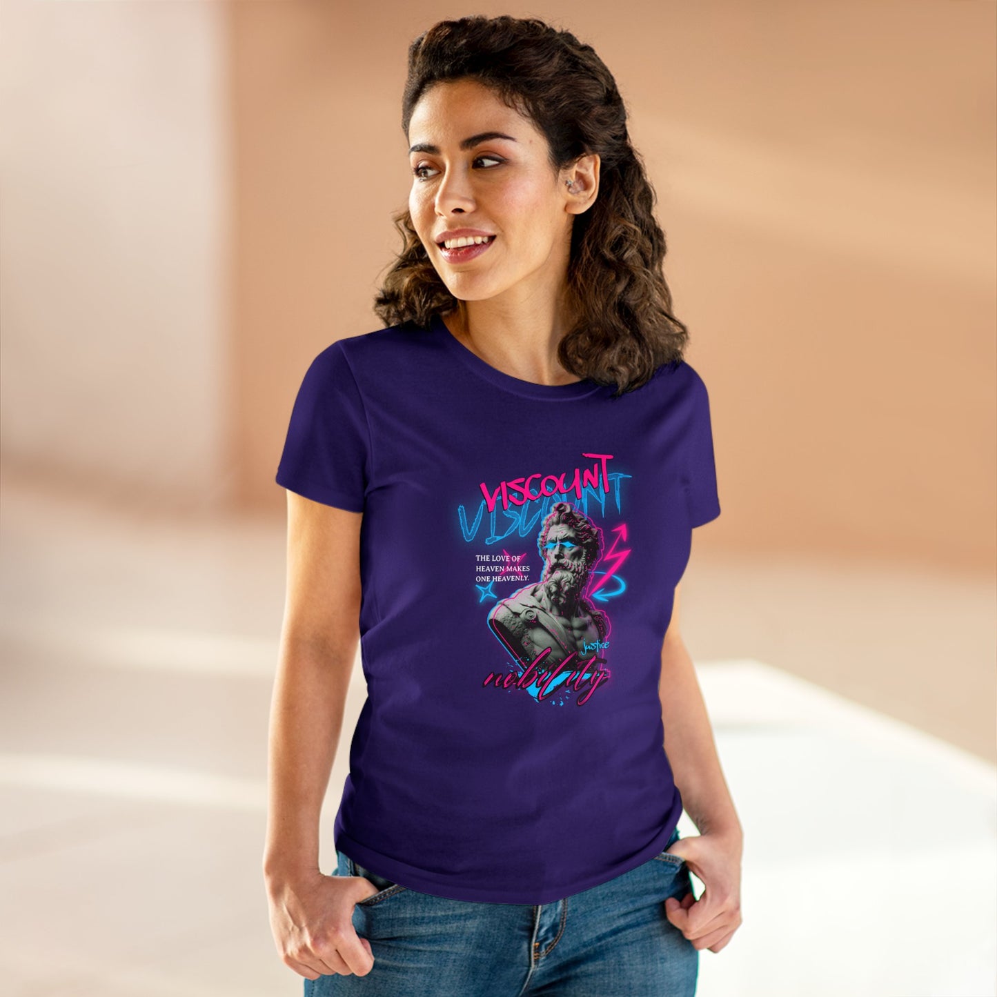 Viscount, Justice Nobility, Women's Midweight Cotton Tee