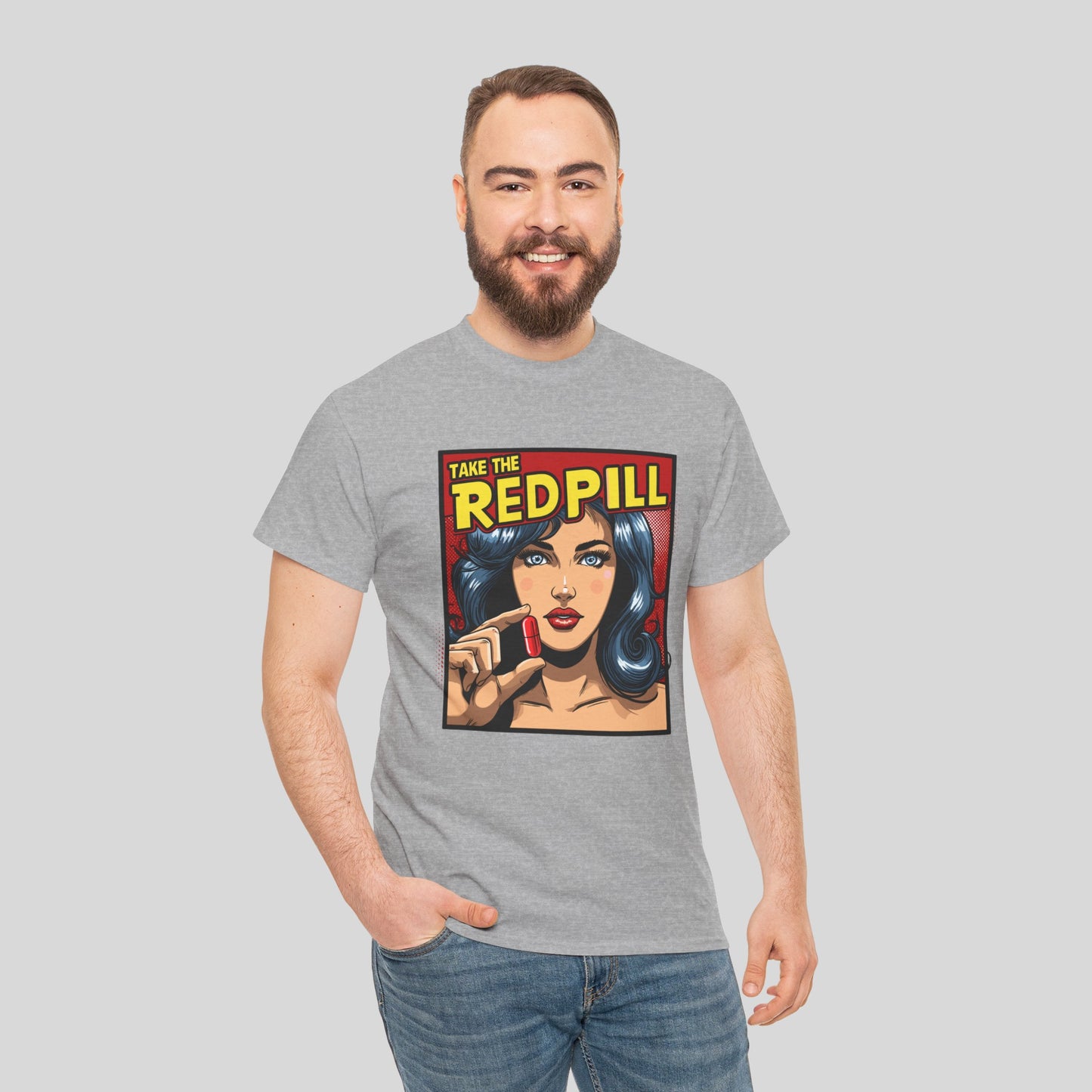 Take The Red Pill, Unisex Heavy Cotton Tee