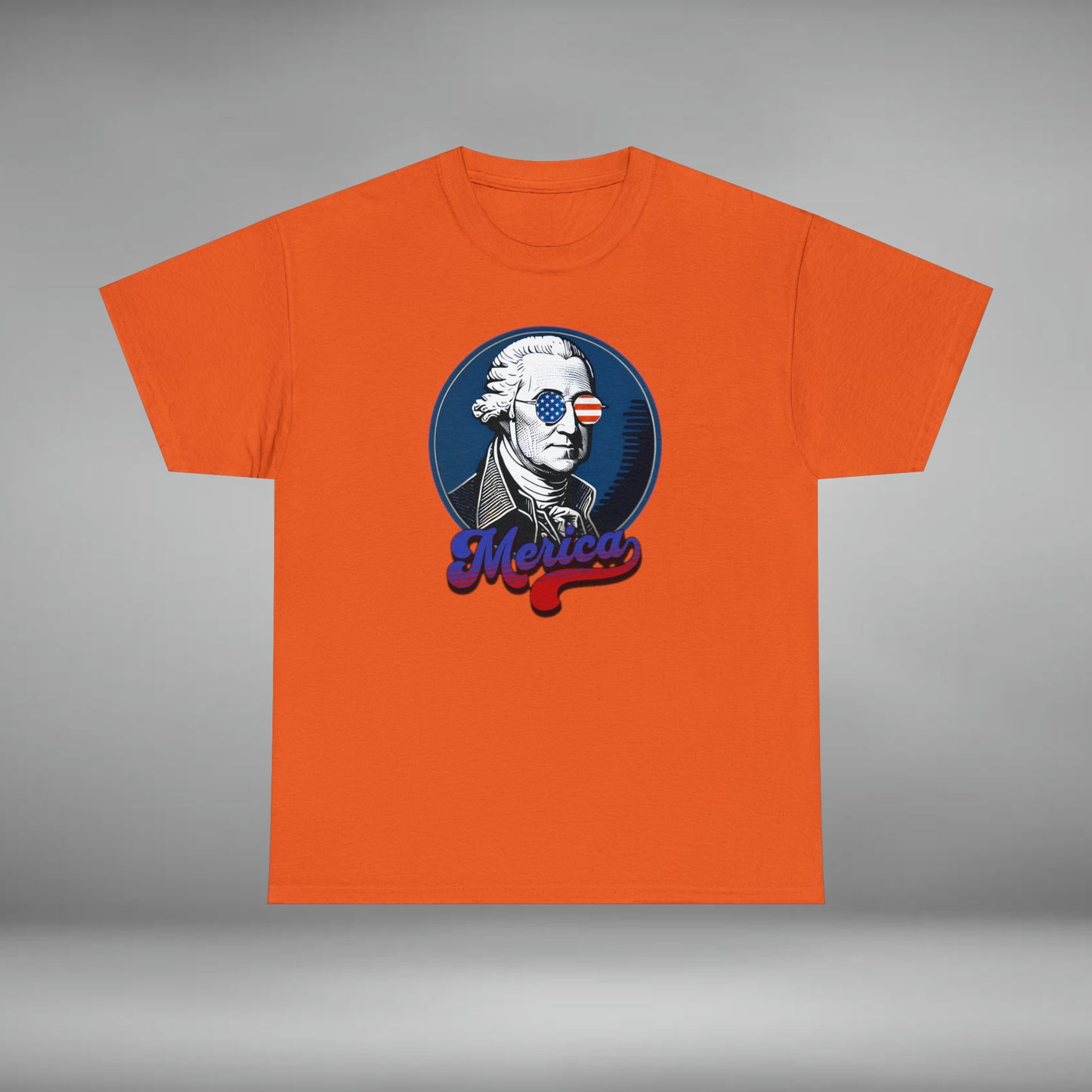 Merica, George Washington Unisex Heavy Cotton Graphic Tee