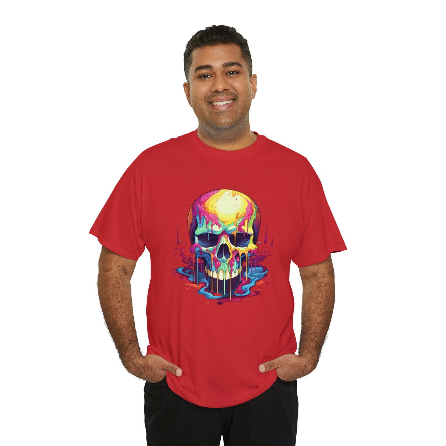 Painted Skull, Unisex Heavy Cotton Tee