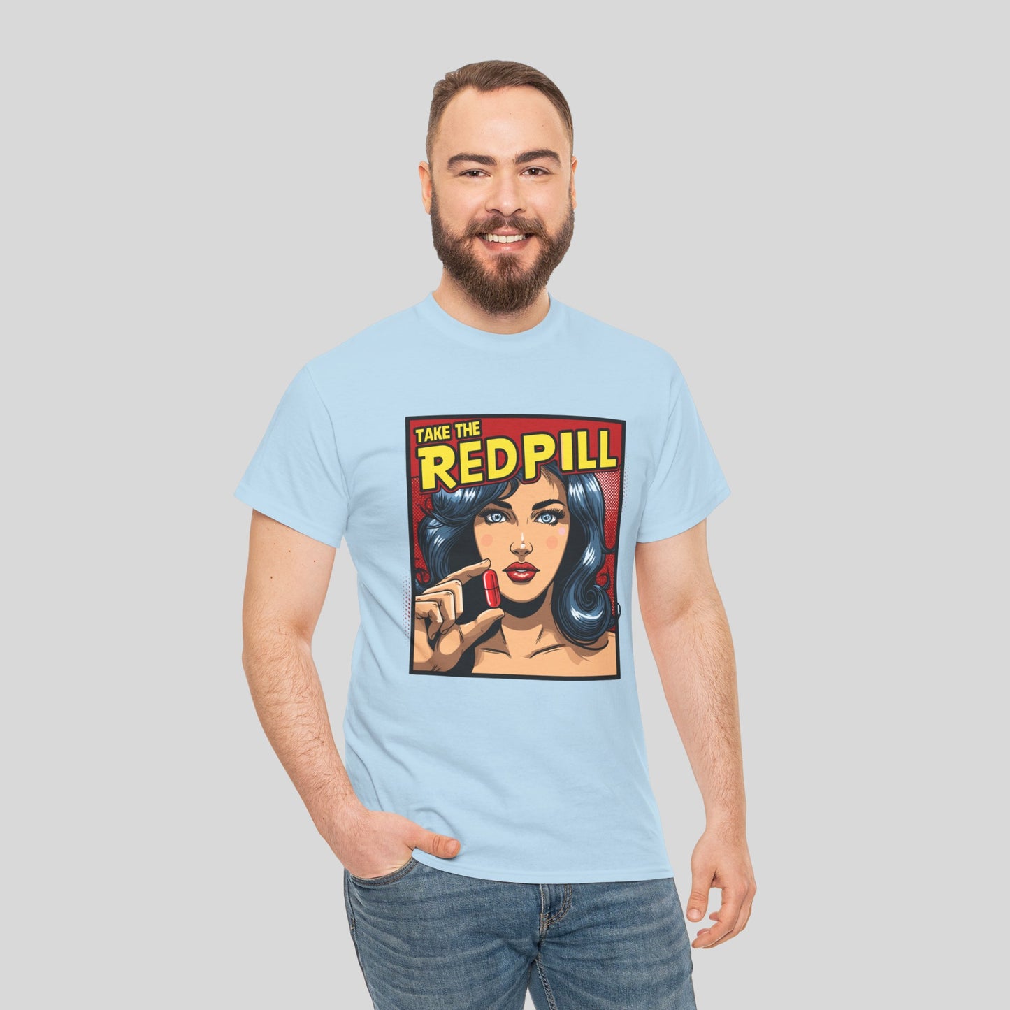 Take The Red Pill, Unisex Heavy Cotton Tee