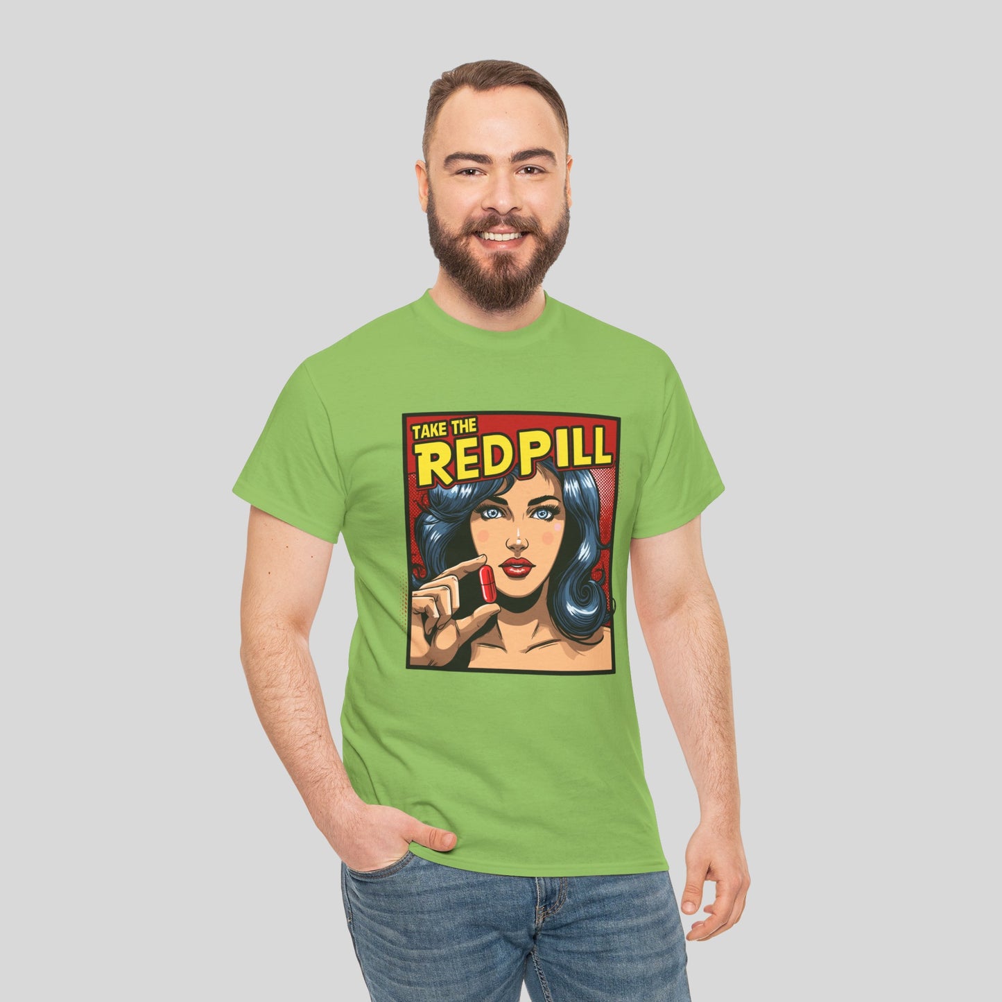 Take The Red Pill, Unisex Heavy Cotton Tee