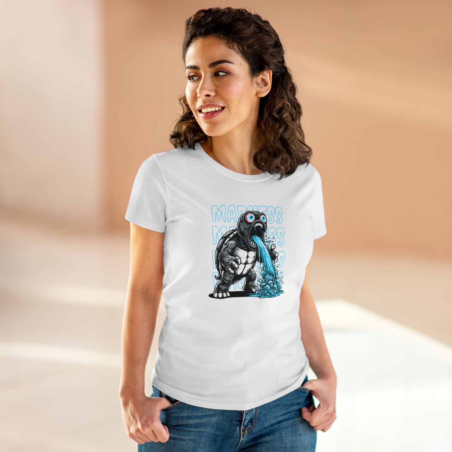 Turtle Madness, Women's Midweight Cotton Tee