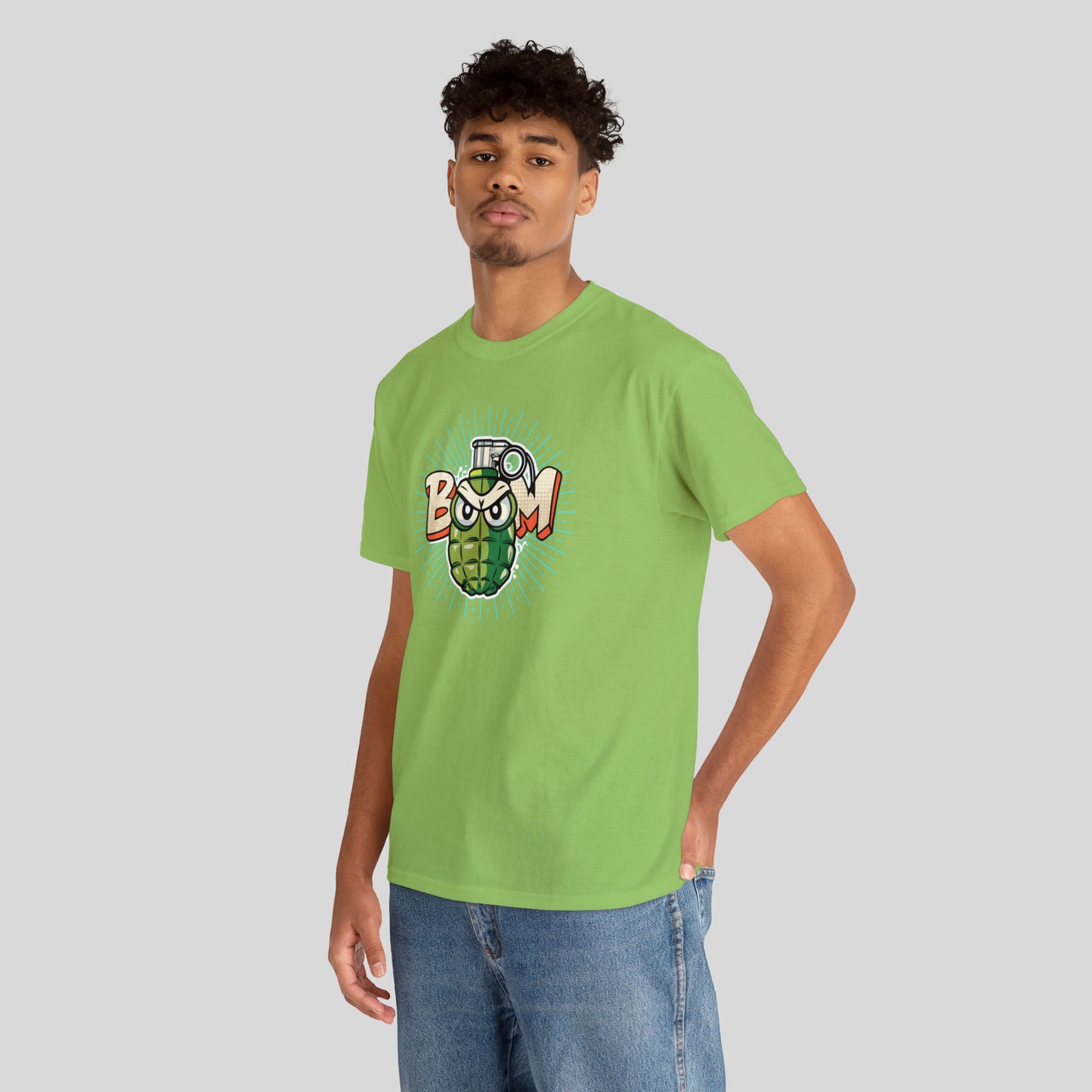 BOOM, Angry Grenade, Unisex Heavy Cotton Tee
