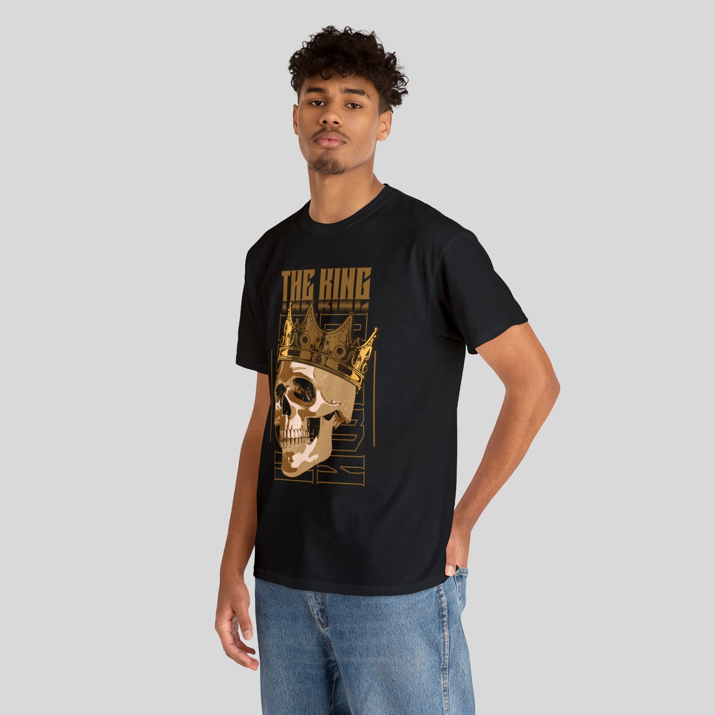 The King, Skull, Crown Unisex Heavy Cotton Tee