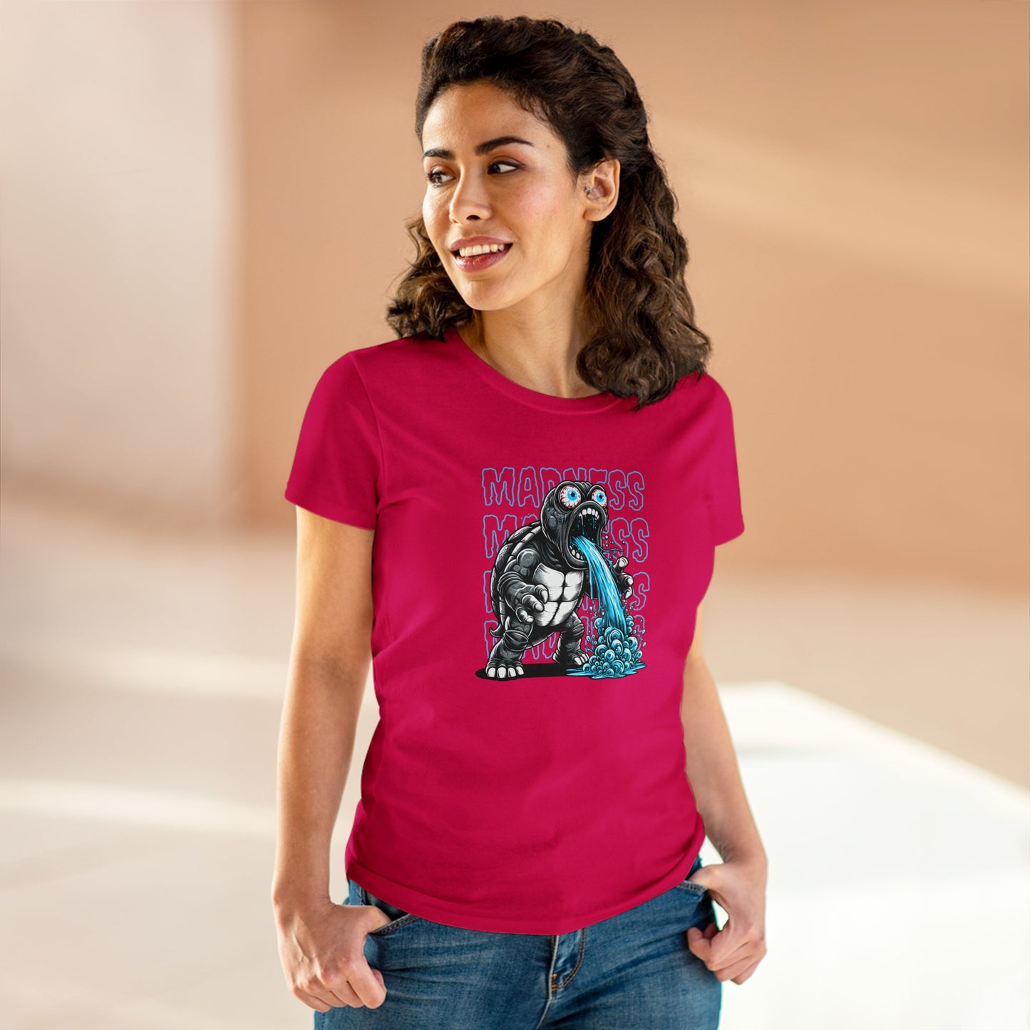 Turtle Madness, Women's Midweight Cotton Tee