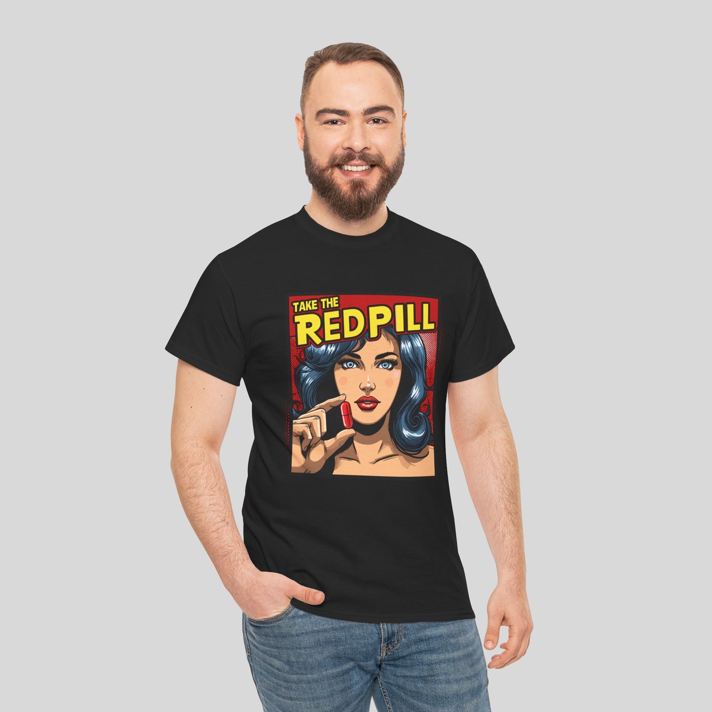 Take The Red Pill, Unisex Heavy Cotton Tee