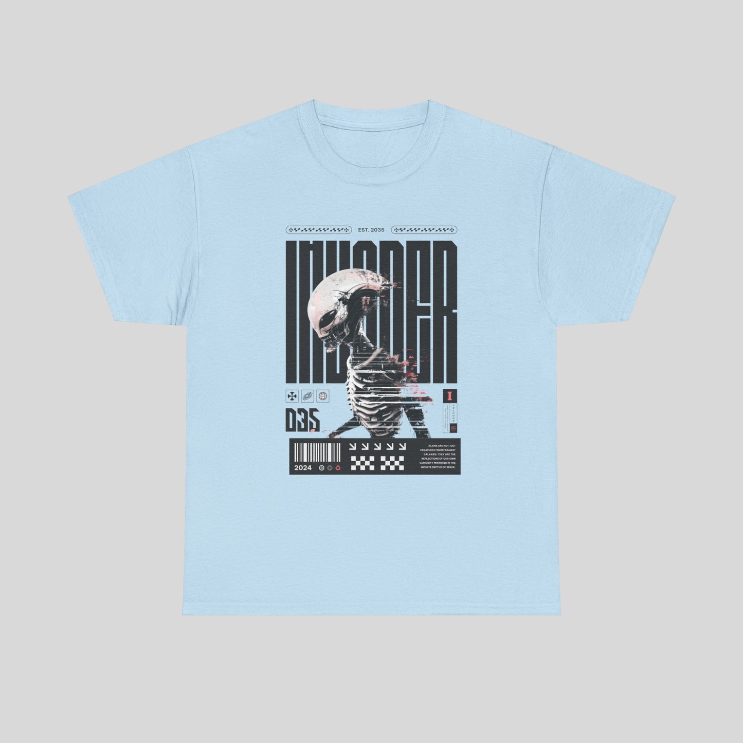 Alien Invader, Unisex Heavy Cotton Tee