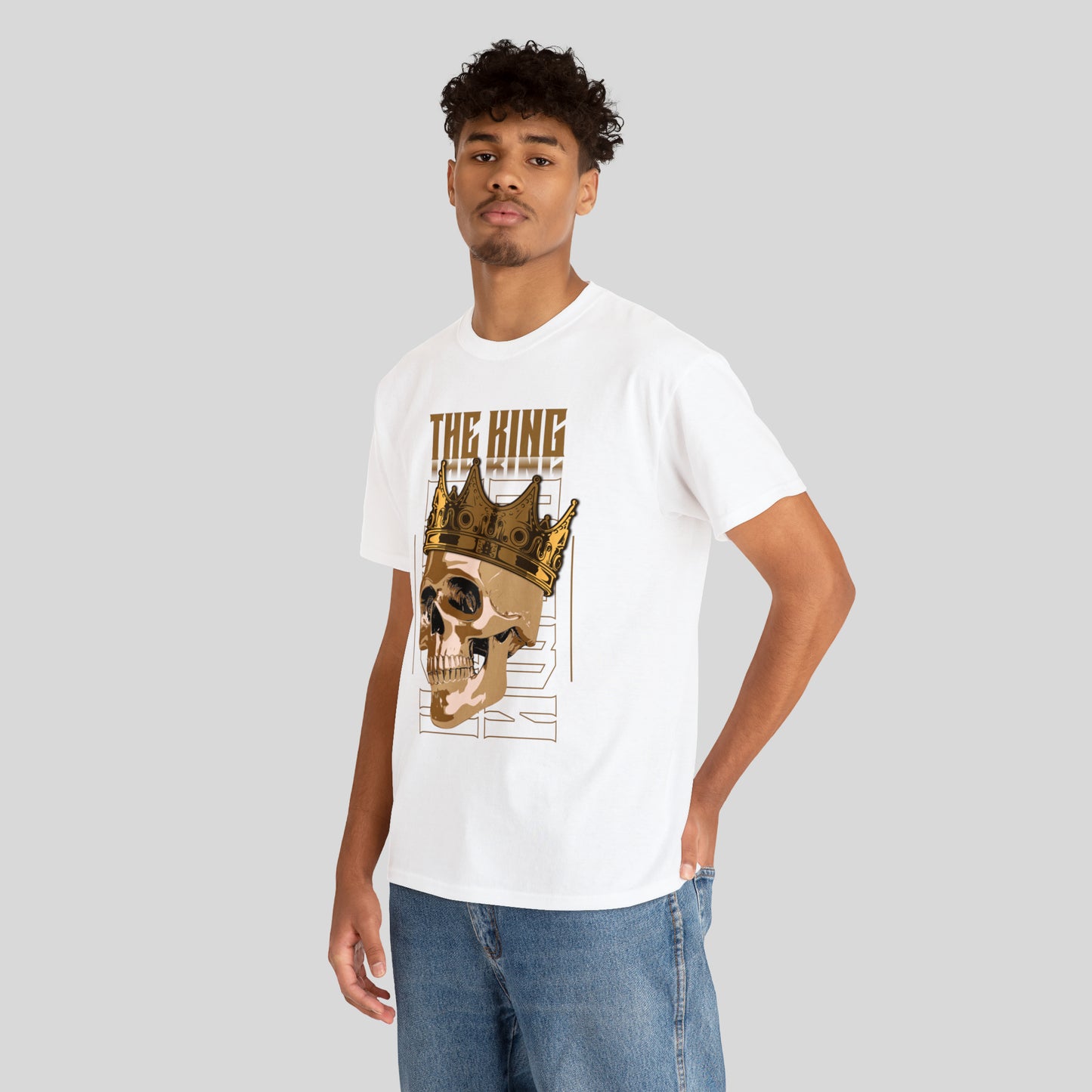 The King, Skull, Crown Unisex Heavy Cotton Tee