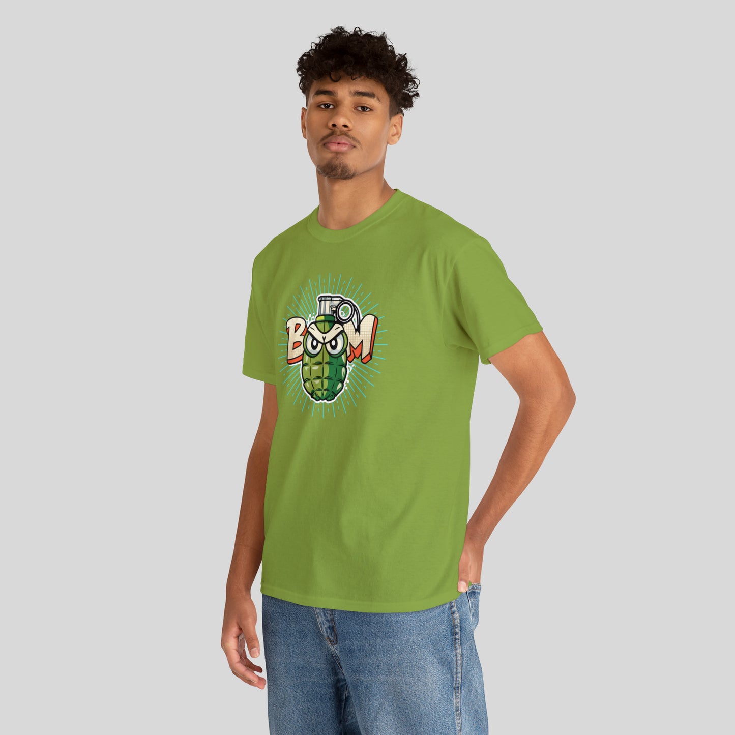 BOOM, Angry Grenade, Unisex Heavy Cotton Tee