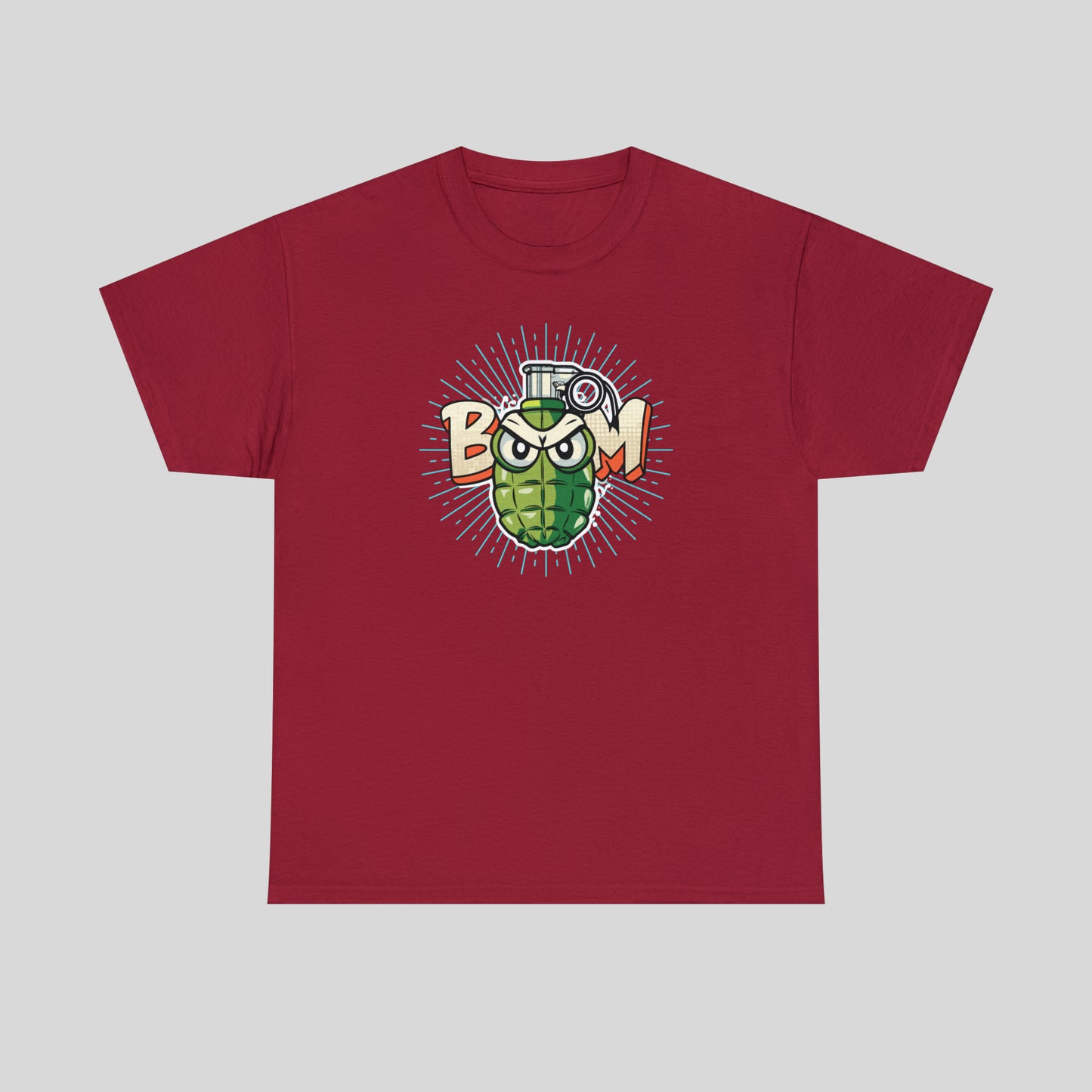 BOOM, Angry Grenade, Unisex Heavy Cotton Tee
